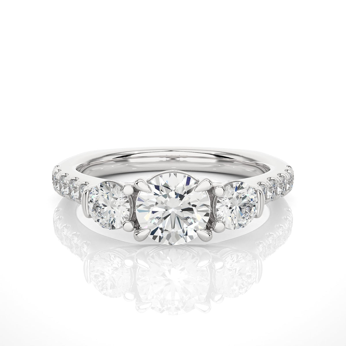 Solitaire Ring R3_RD_145 - WG