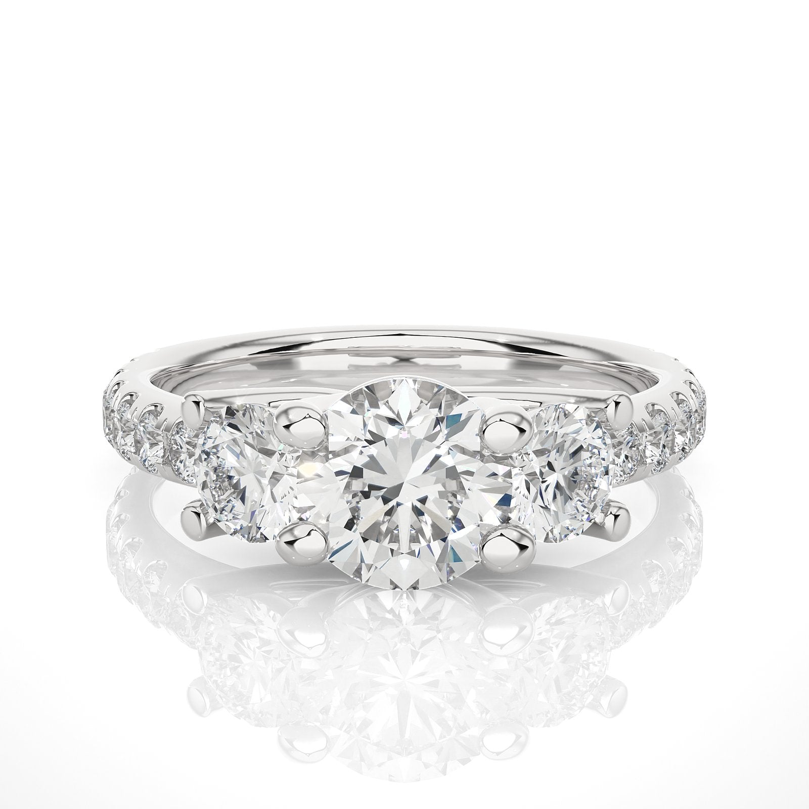 Solitaire Ring R3_RD_121 - WG