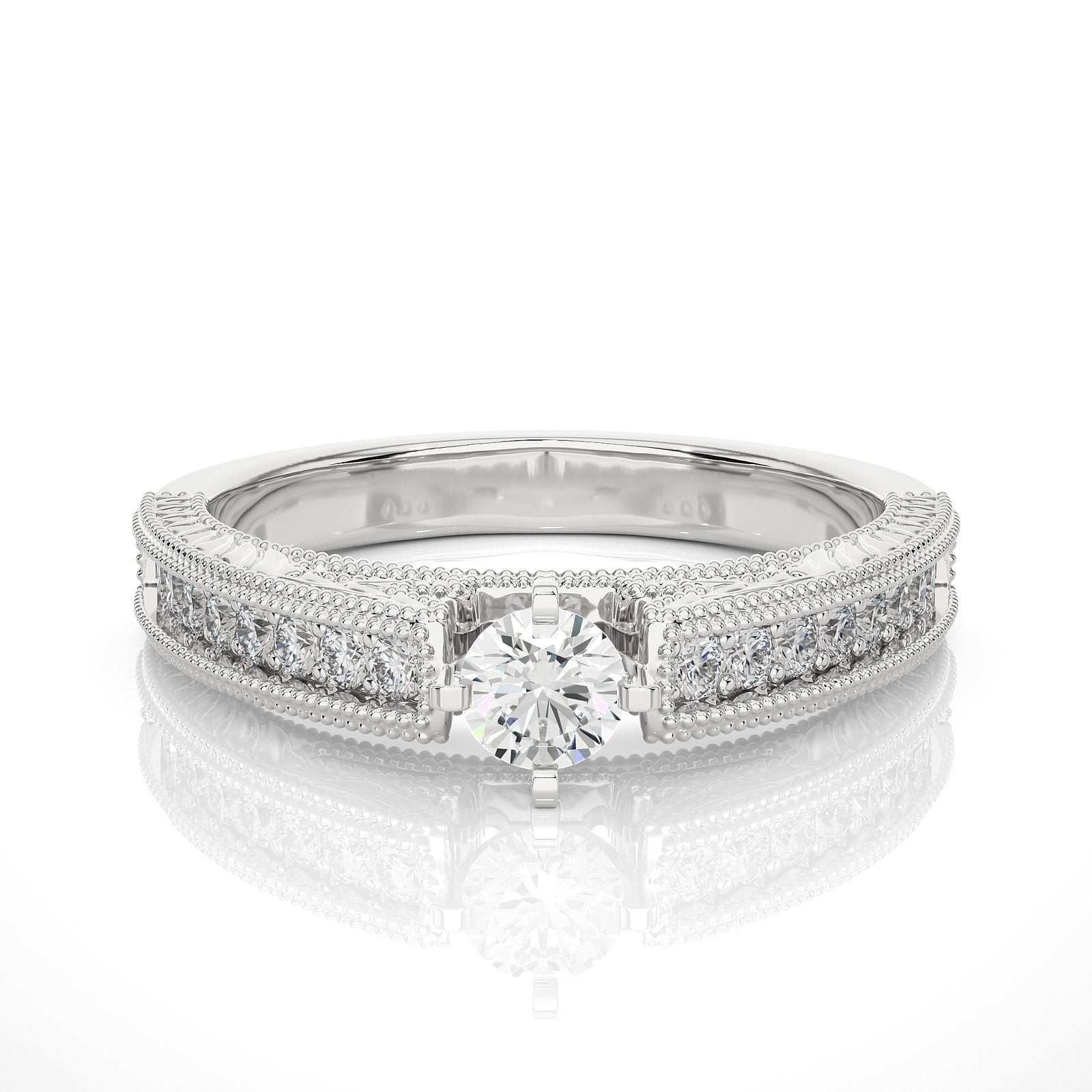 Solitaire Ring RC_RD_142 - WG