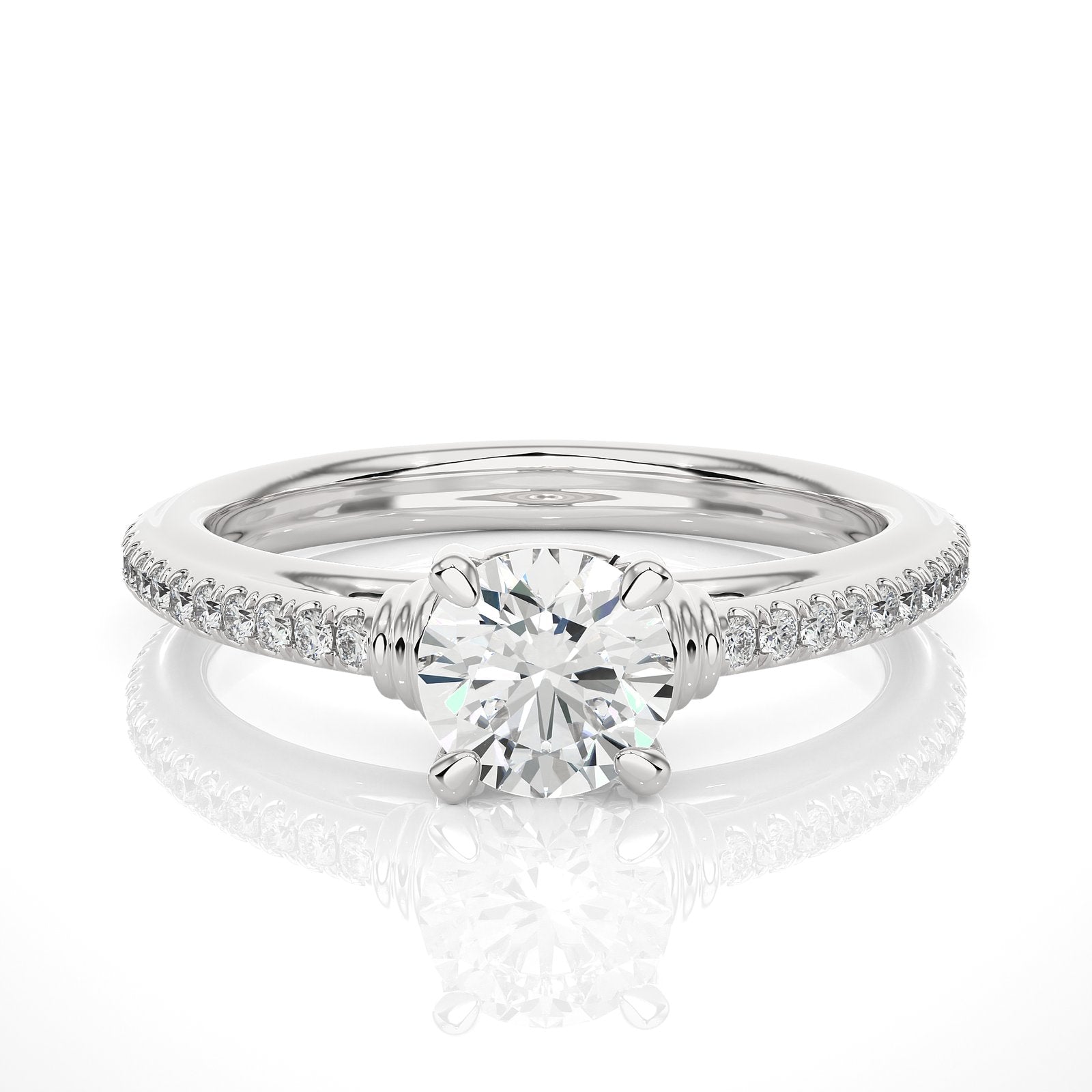 Solitaire Ring RC_RD_243 - WG