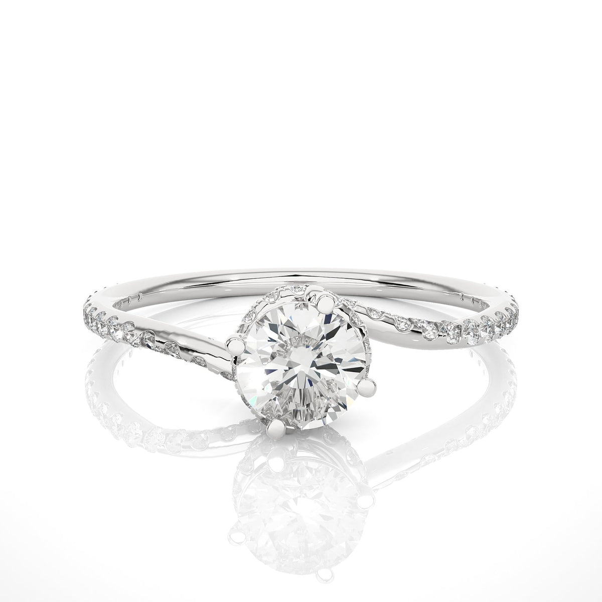 Solitaire Ring RP_RD_179 - WG