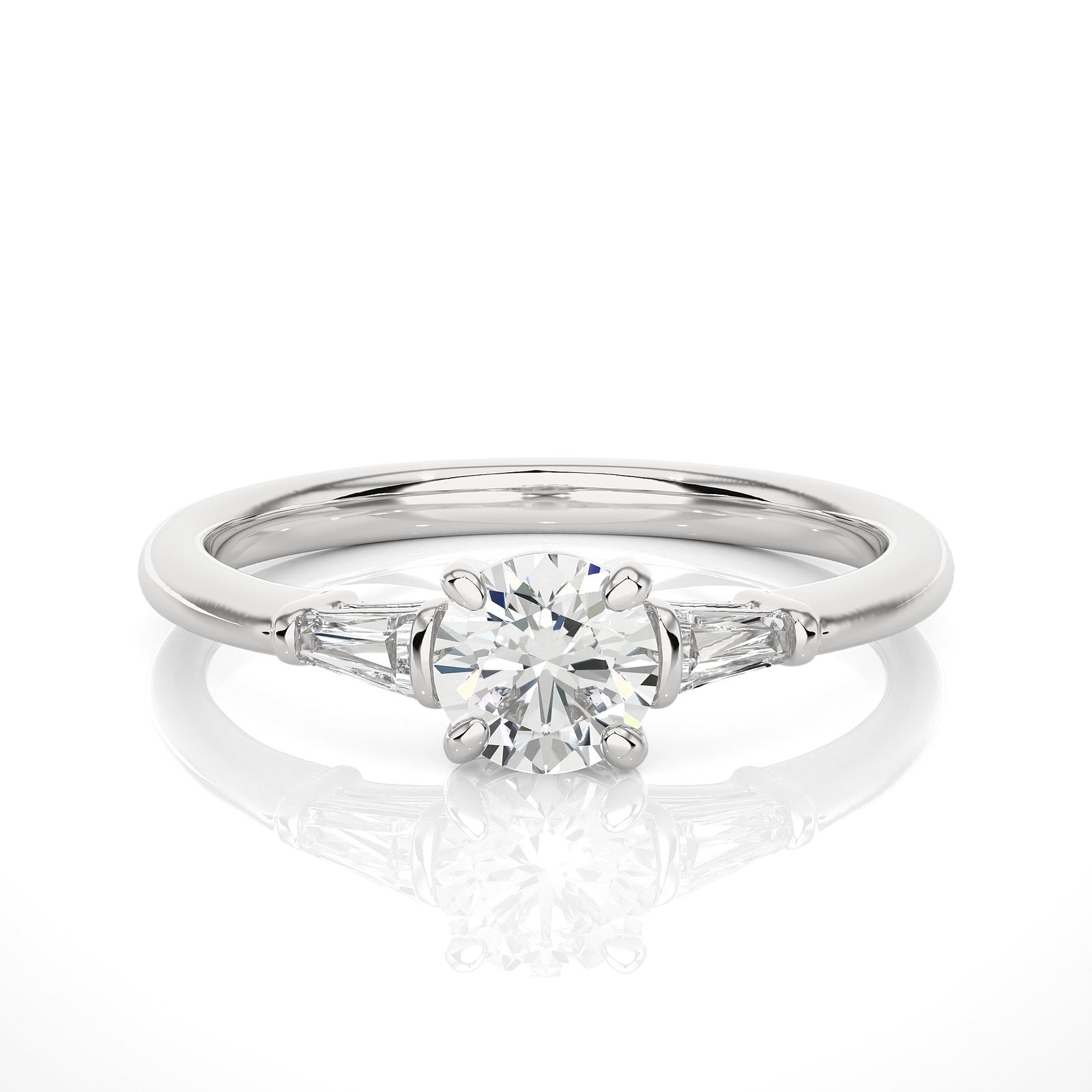 Solitaire Ring R3_RD_117 - WG
