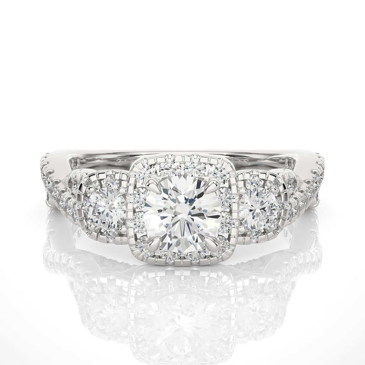 Solitaire Ring R3_RD_172 - WG