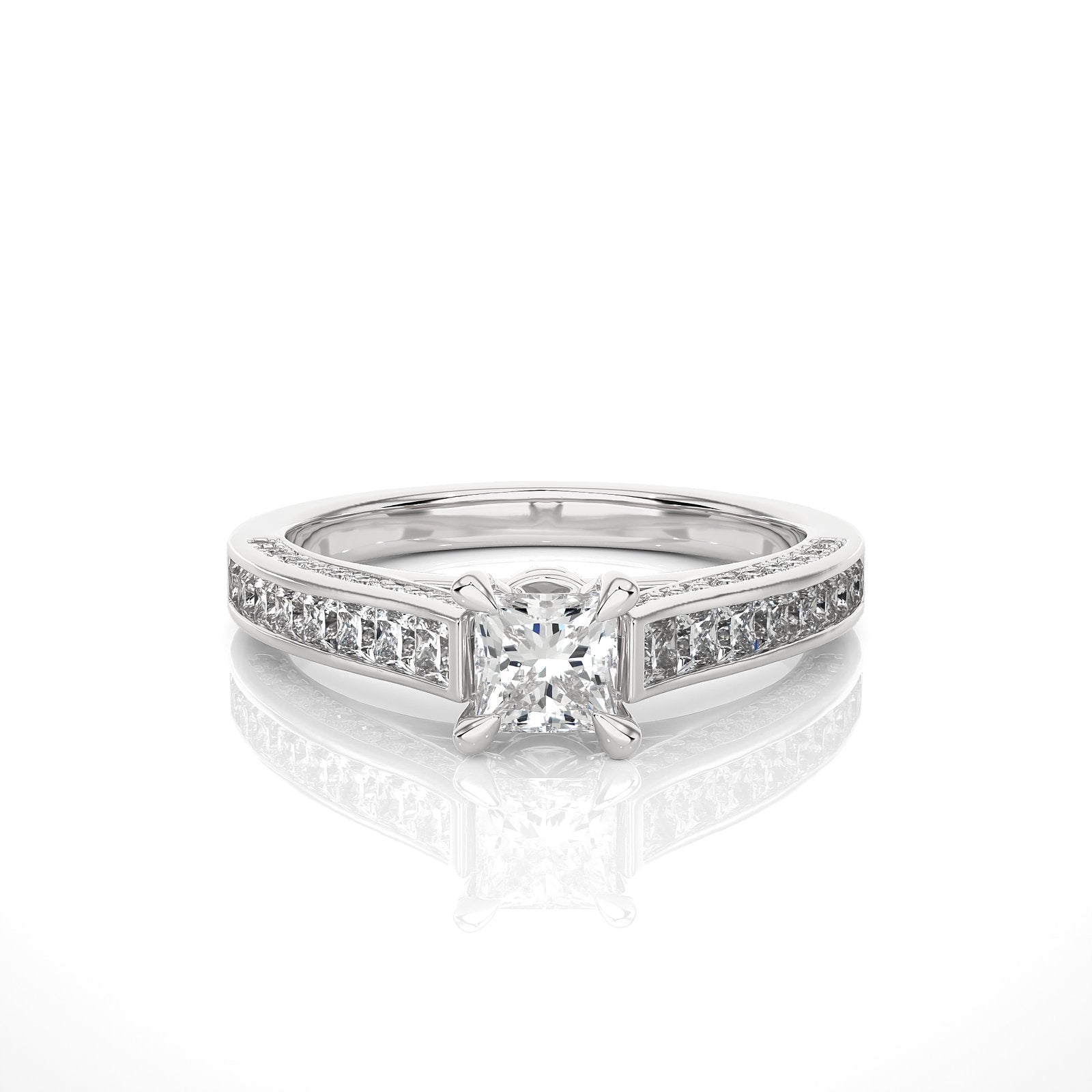 Solitaire Ring RC_PR_271 - WG