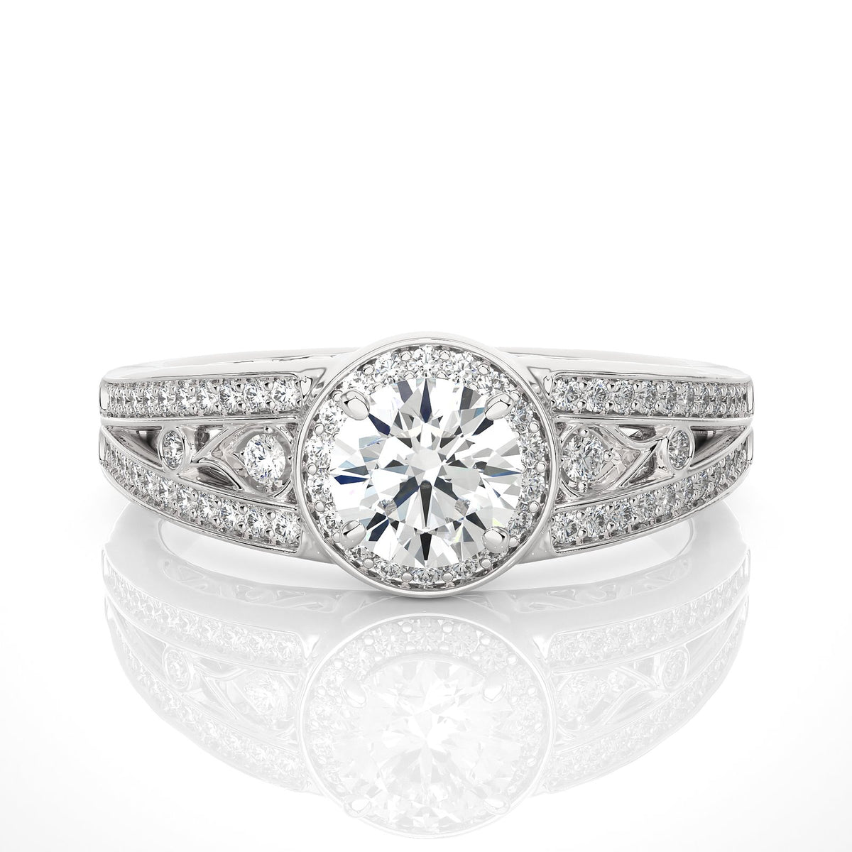Solitaire Ring RH_RD_208 - WG