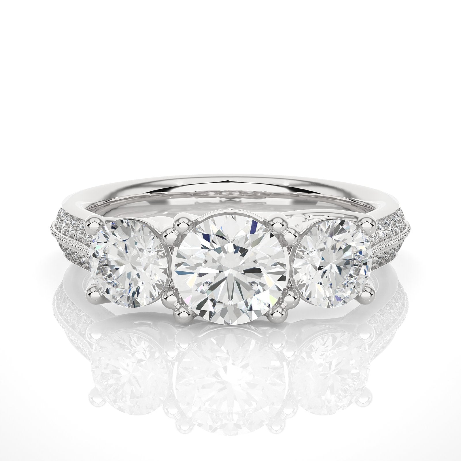 Solitaire Ring R3_RD_137 - WG