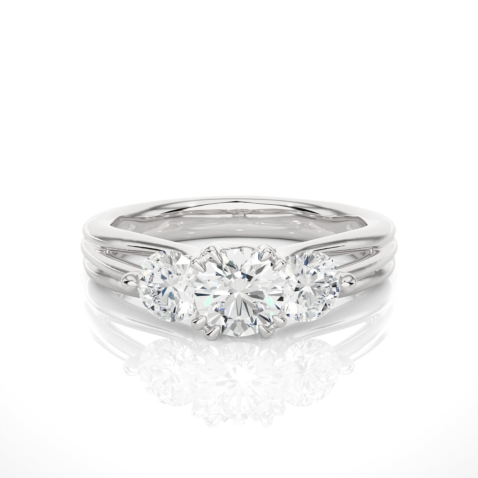 Solitaire Ring R3_RD_147 - WG