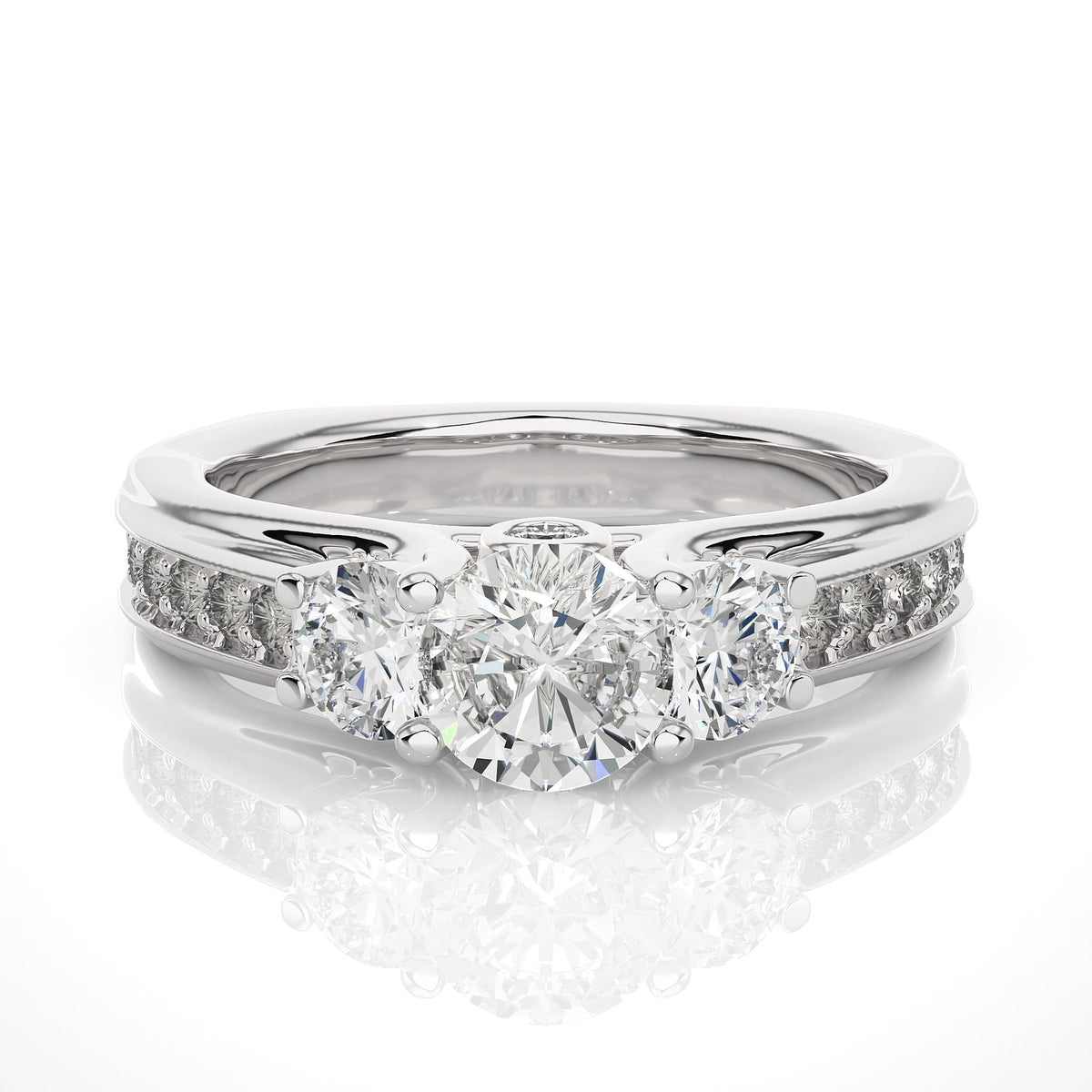 Solitaire Ring R3_RD_144 - WG