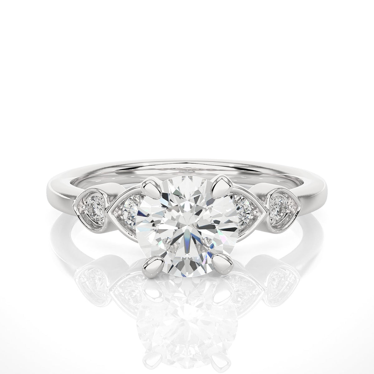 Solitaire Ring RC_RD_154 - WG