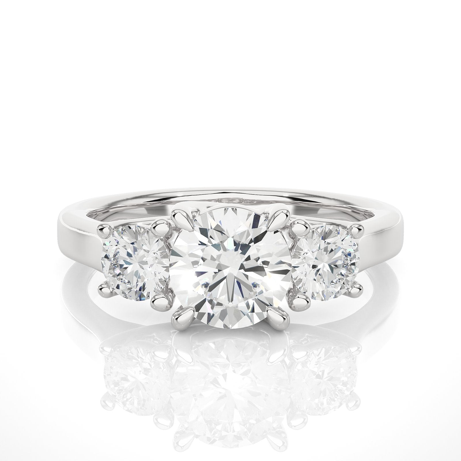 Solitaire Ring R3_RD_105 - WG