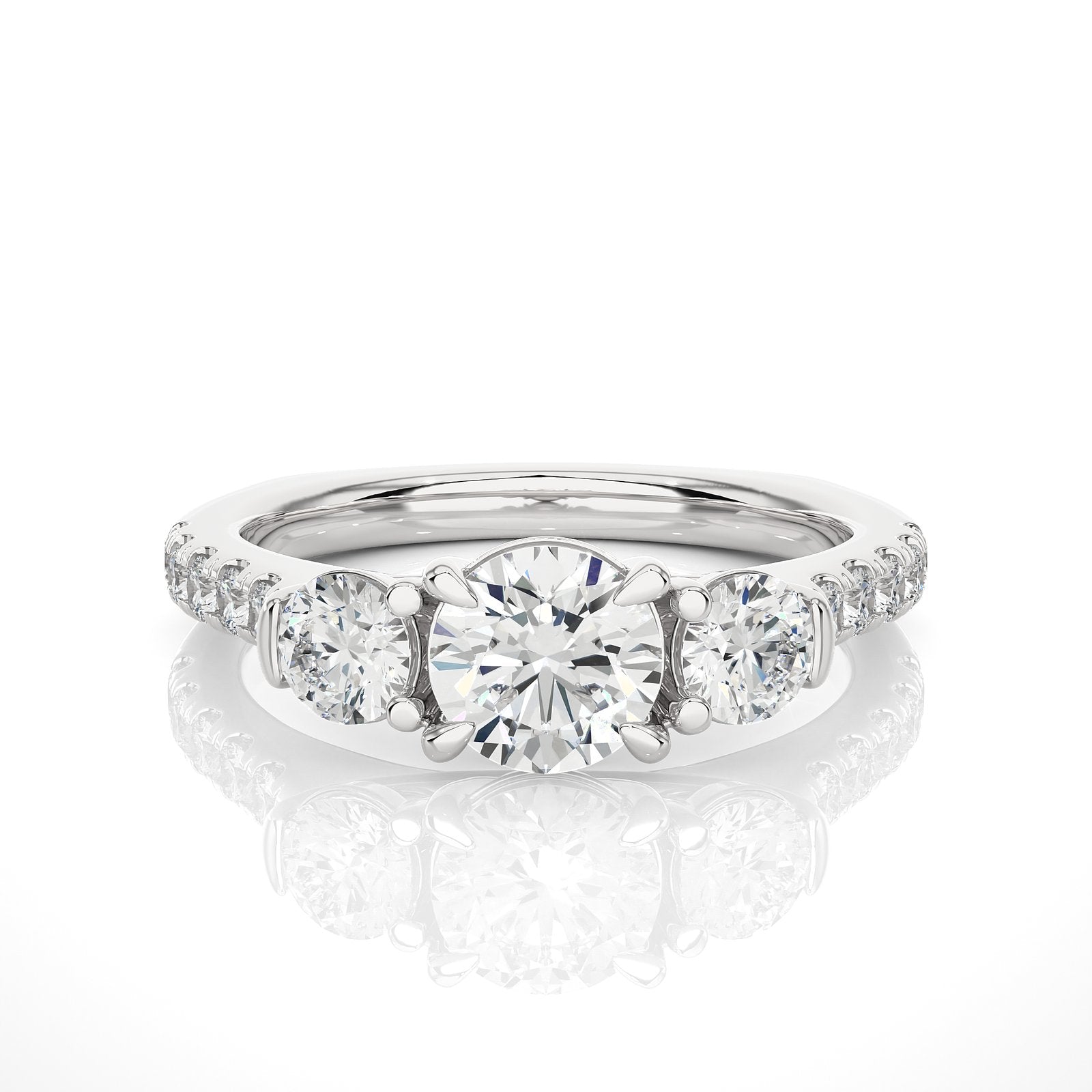 Solitaire Ring R3_RD_145 - WG