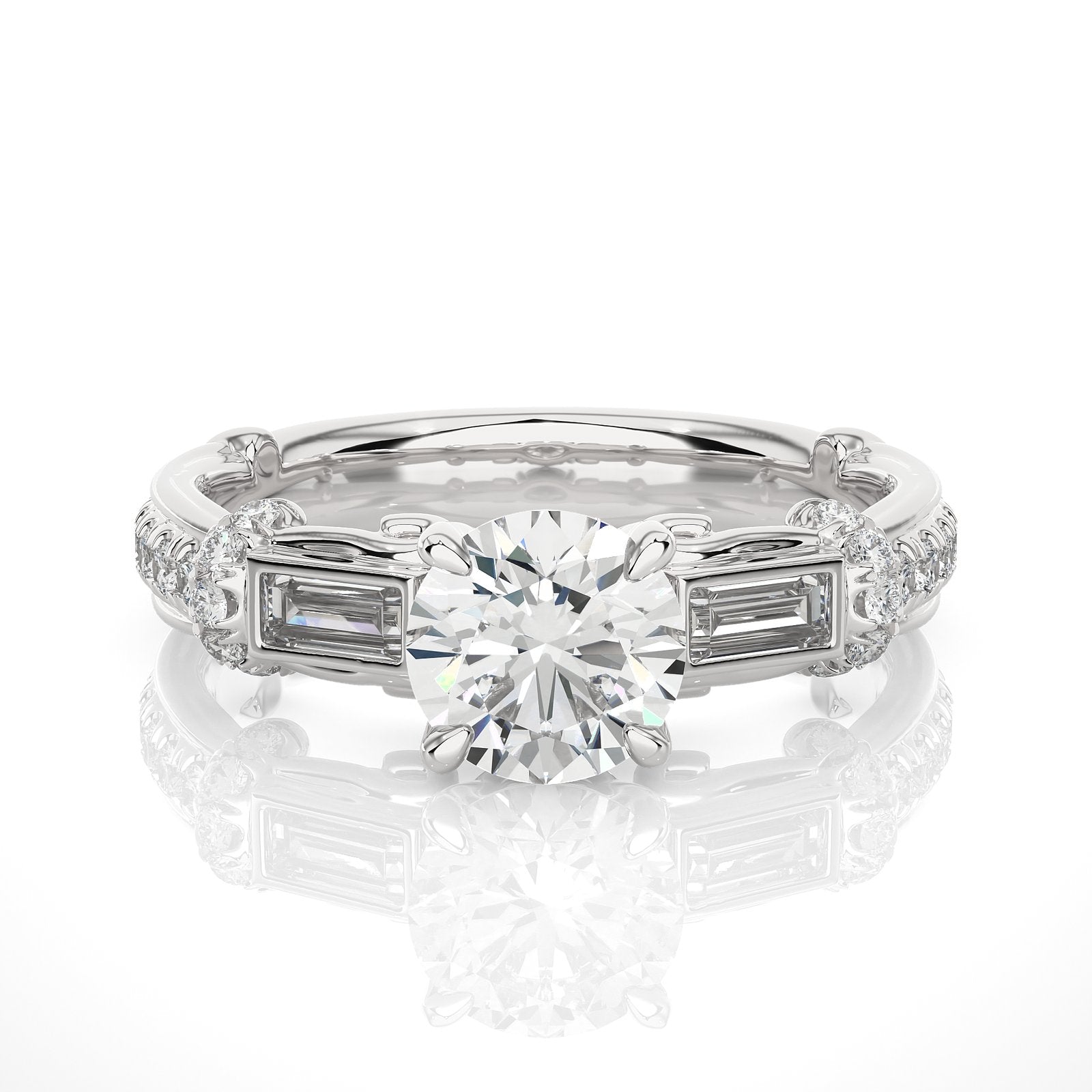Solitaire Ring RC_RD_172 - WG