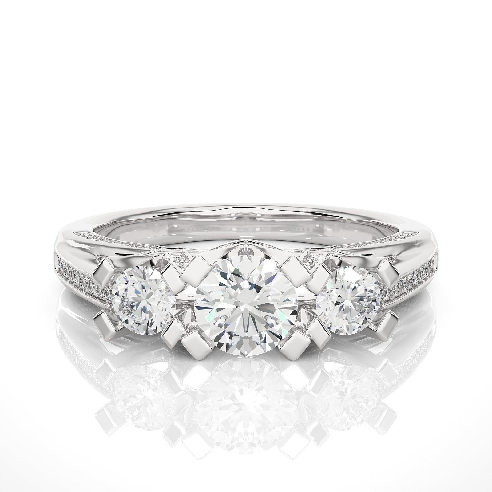 Solitaire Ring R3_RD_171 - WG