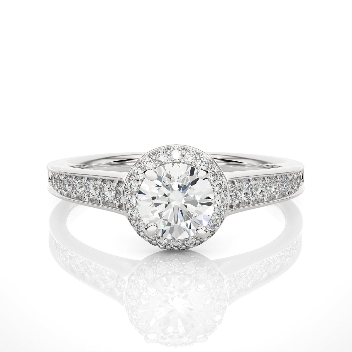Solitaire Ring RH_RD_227 - WG