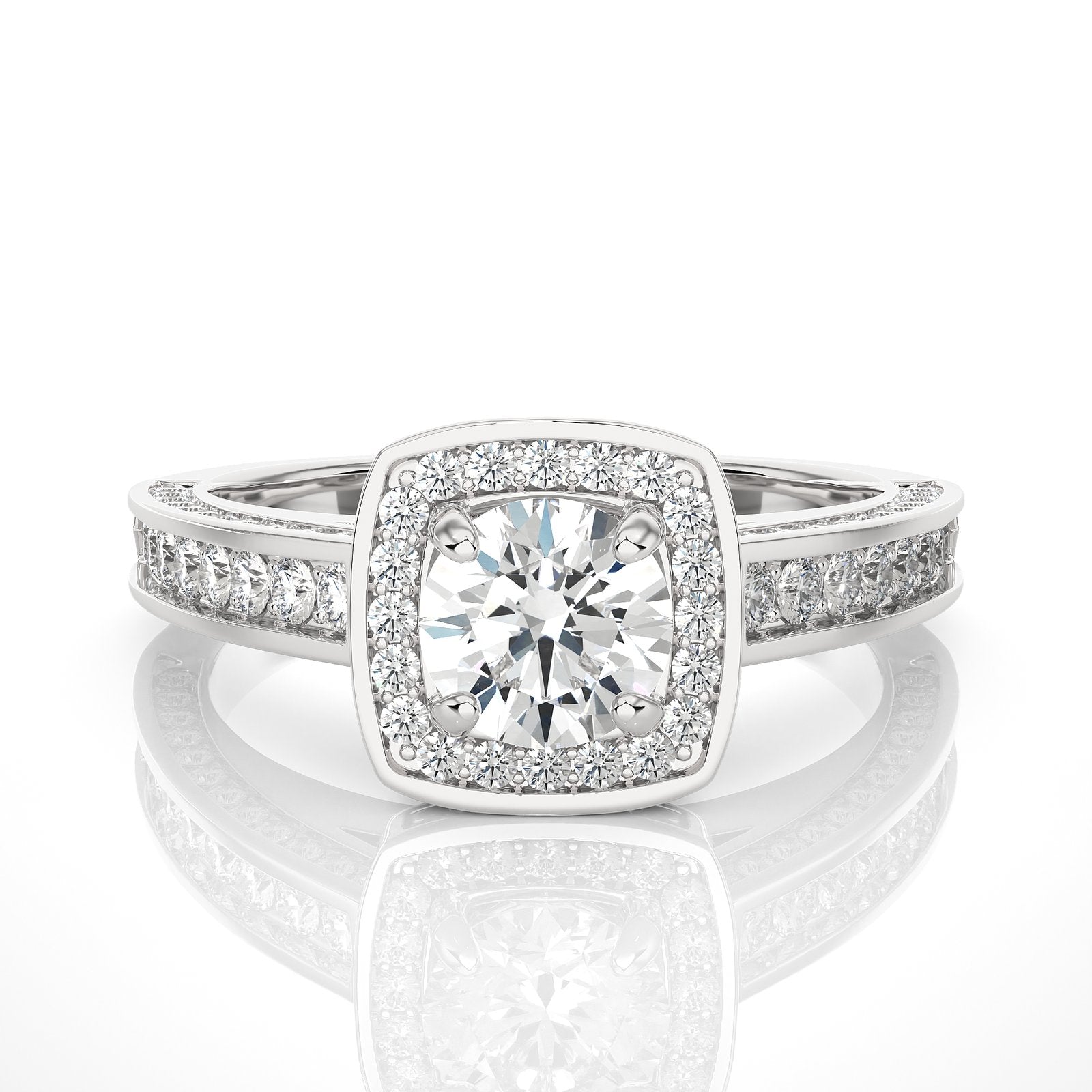 Solitaire Ring RH_RD_177 - WG
