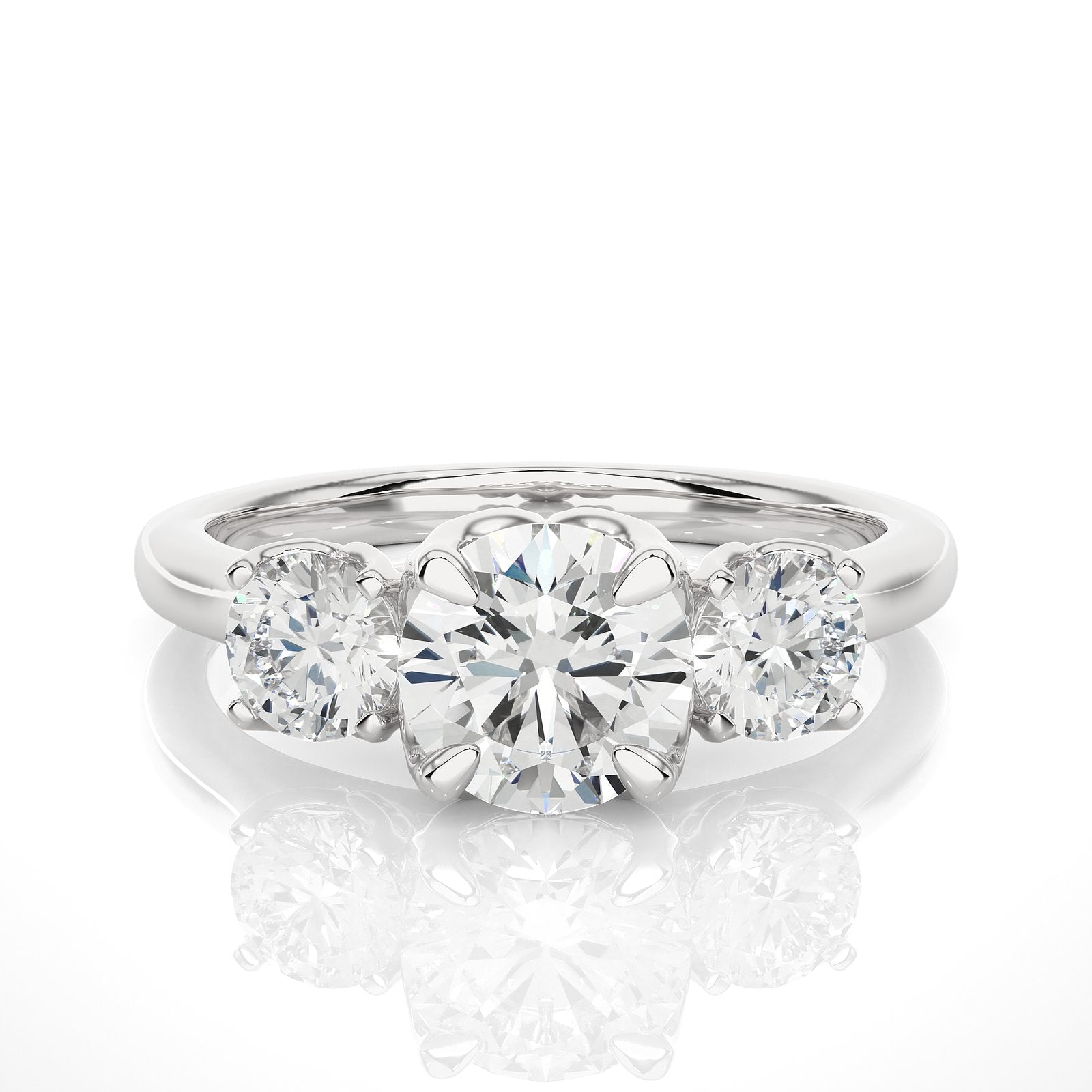 Solitaire Ring R3_RD_112 - WG