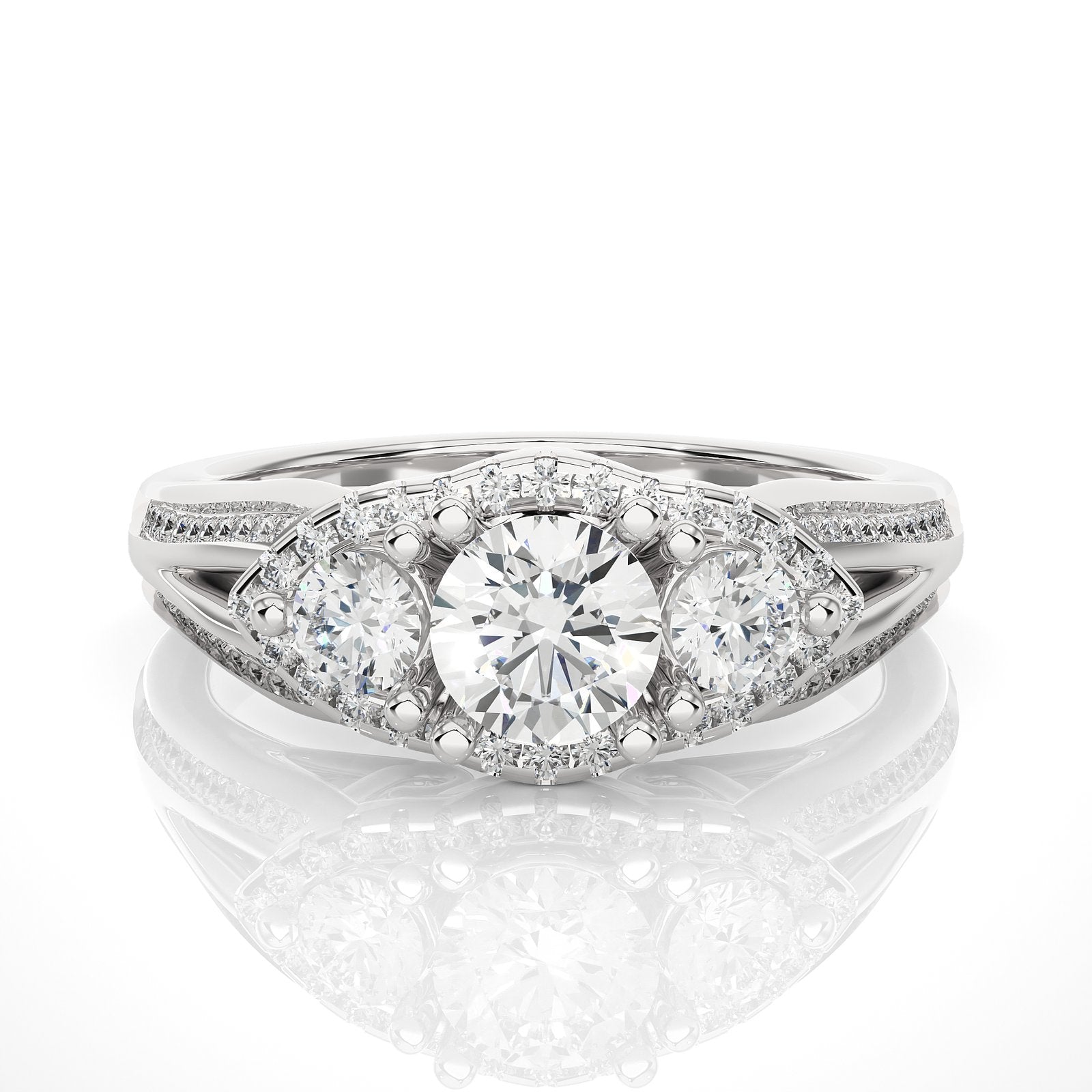 Solitaire Ring R3_RD_173 - WG