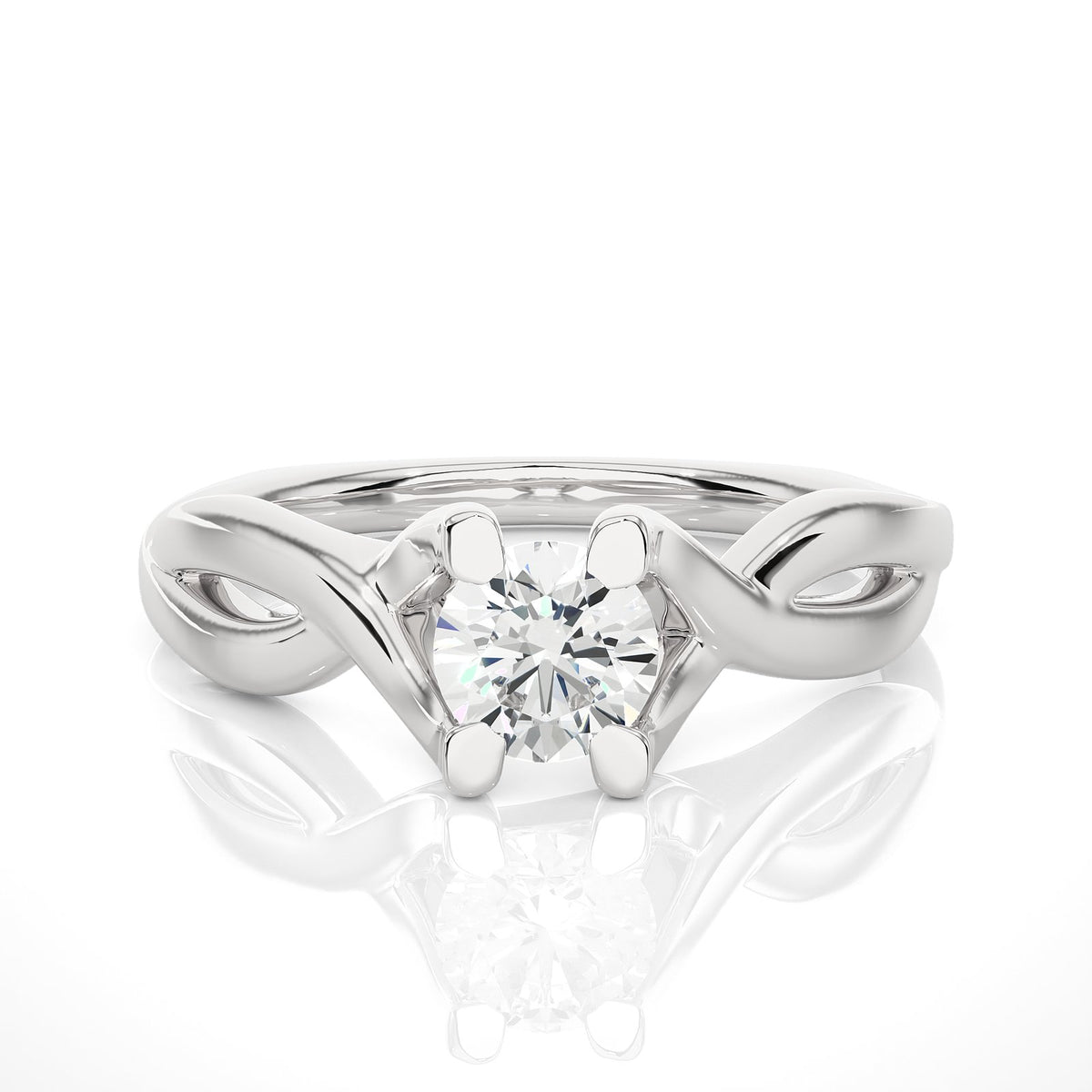Solitaire Ring RS_RD_160 - WG