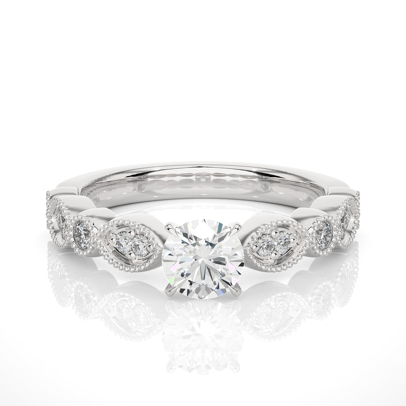 Solitaire Ring RV_RD_100 - WG