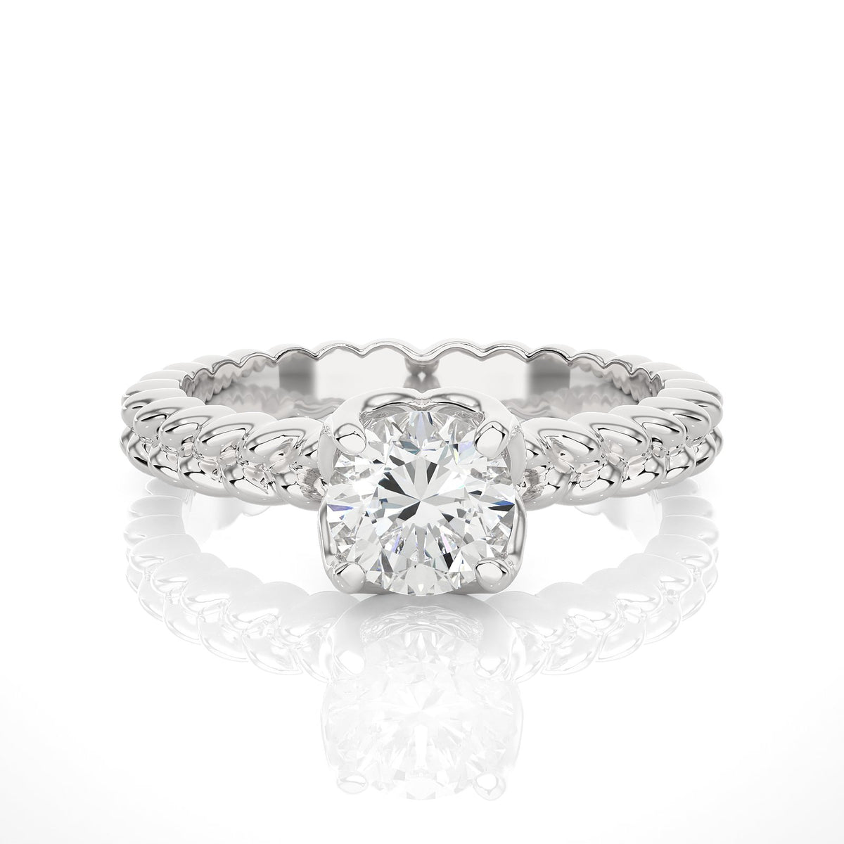 Solitaire Ring RS_RD_121 - WG