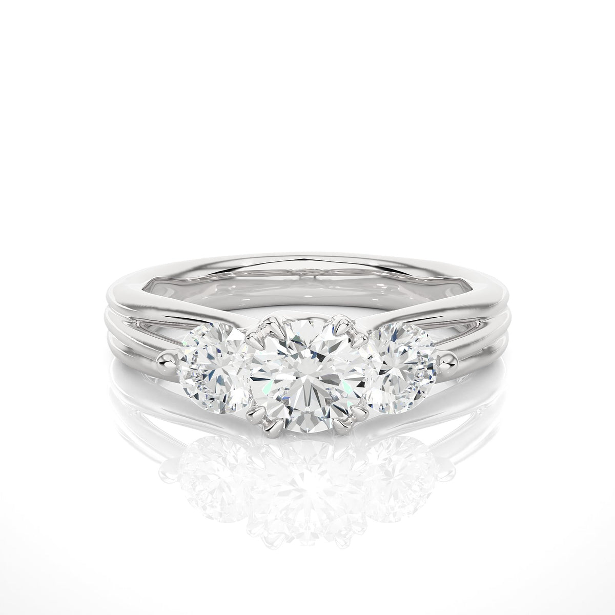 Solitaire Ring R3_RD_147 - WG