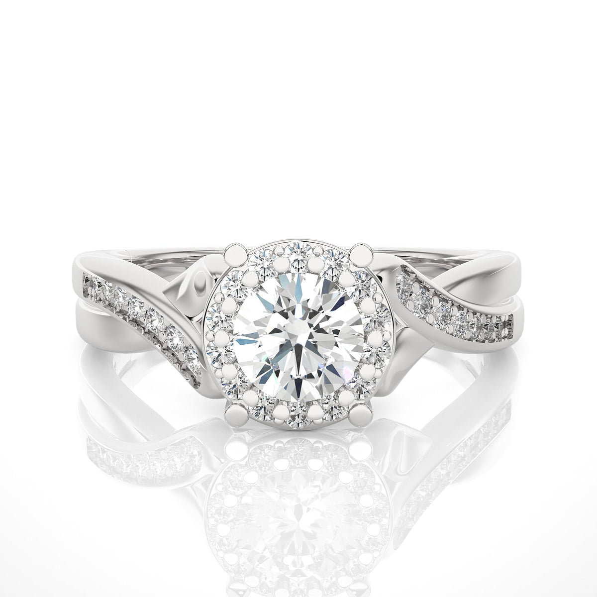 Solitaire Ring RH_RD_175 - WG