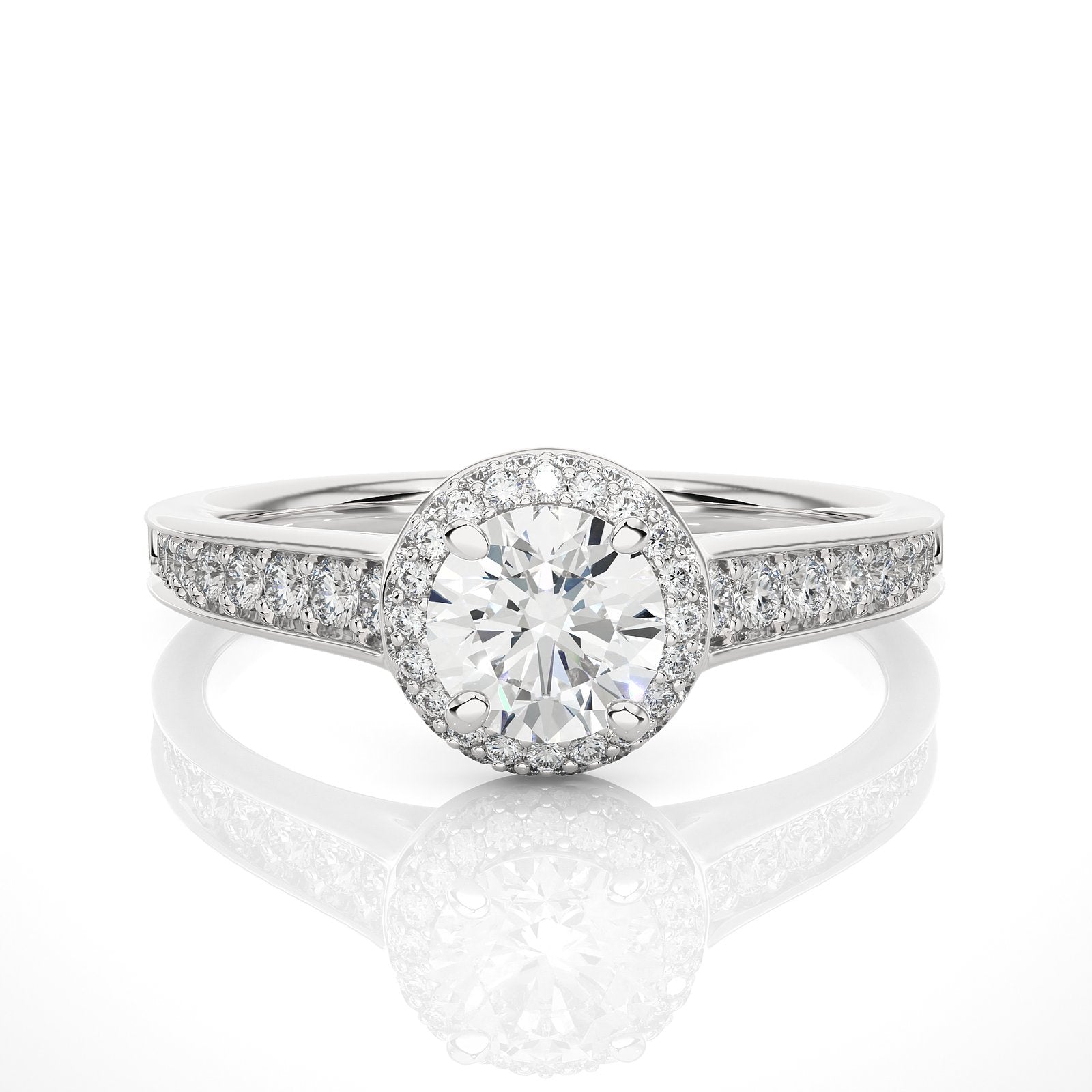 Solitaire Ring RH_RD_227 - WG