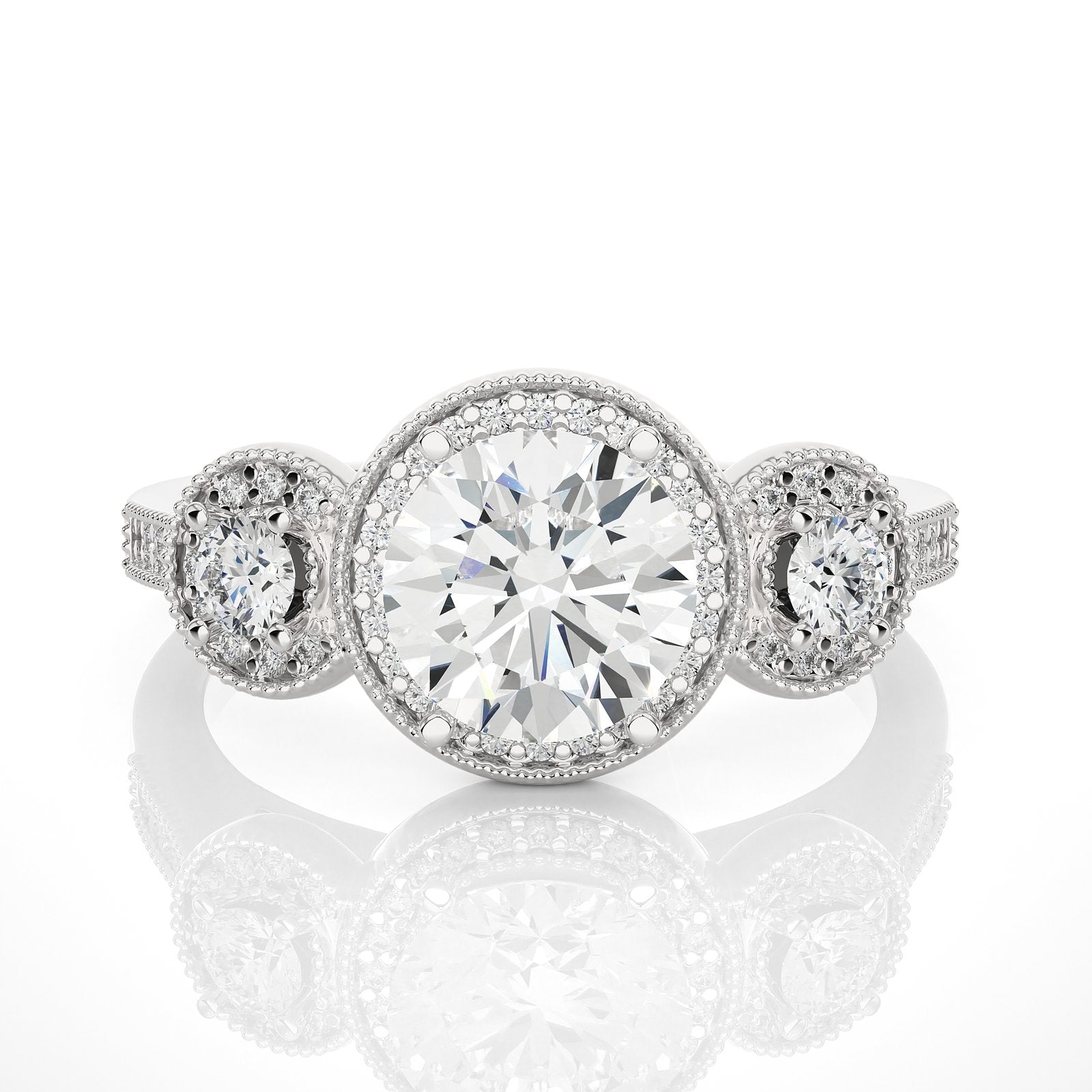 Solitaire Ring R3_RD_108 - WG