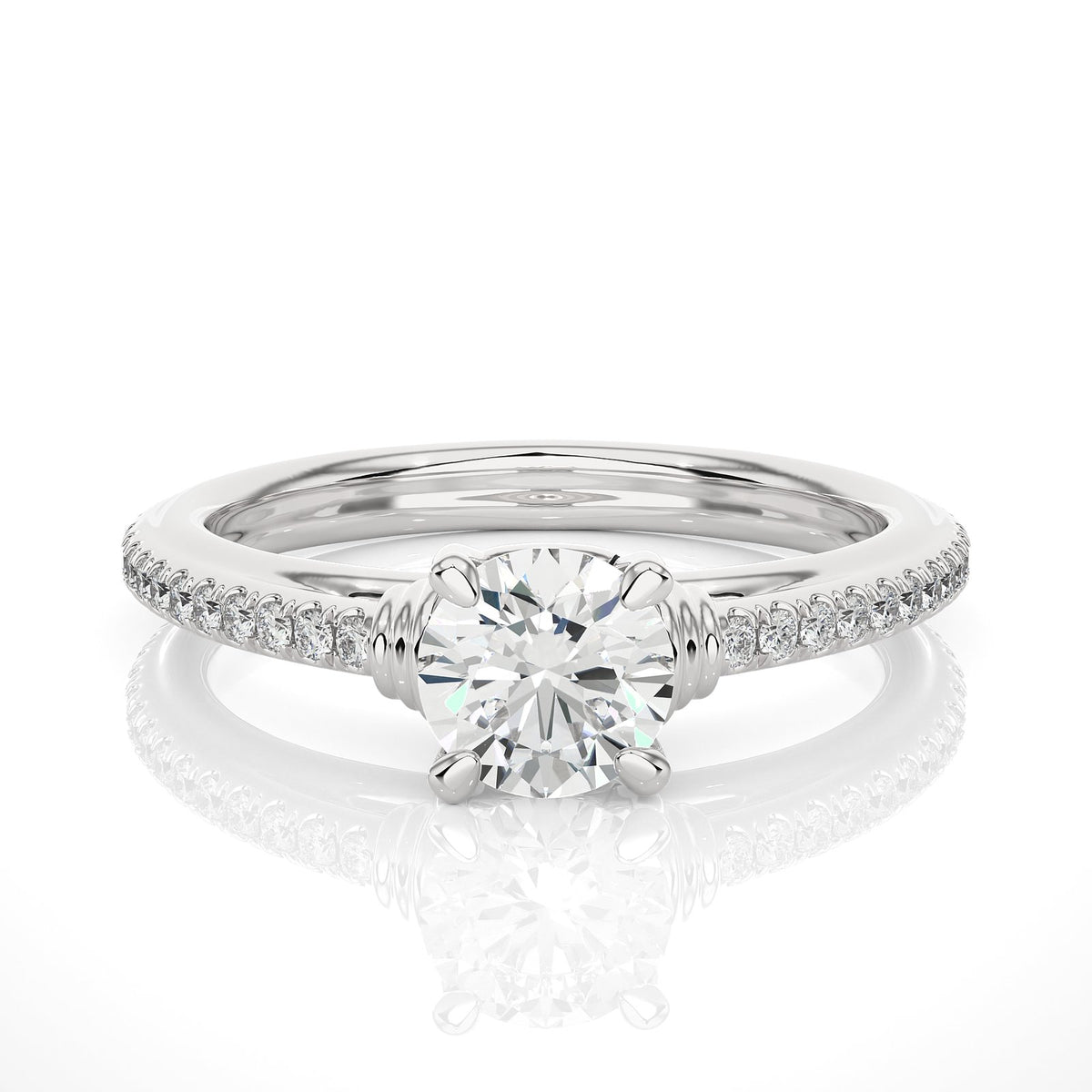 Solitaire Ring RC_RD_243 - WG