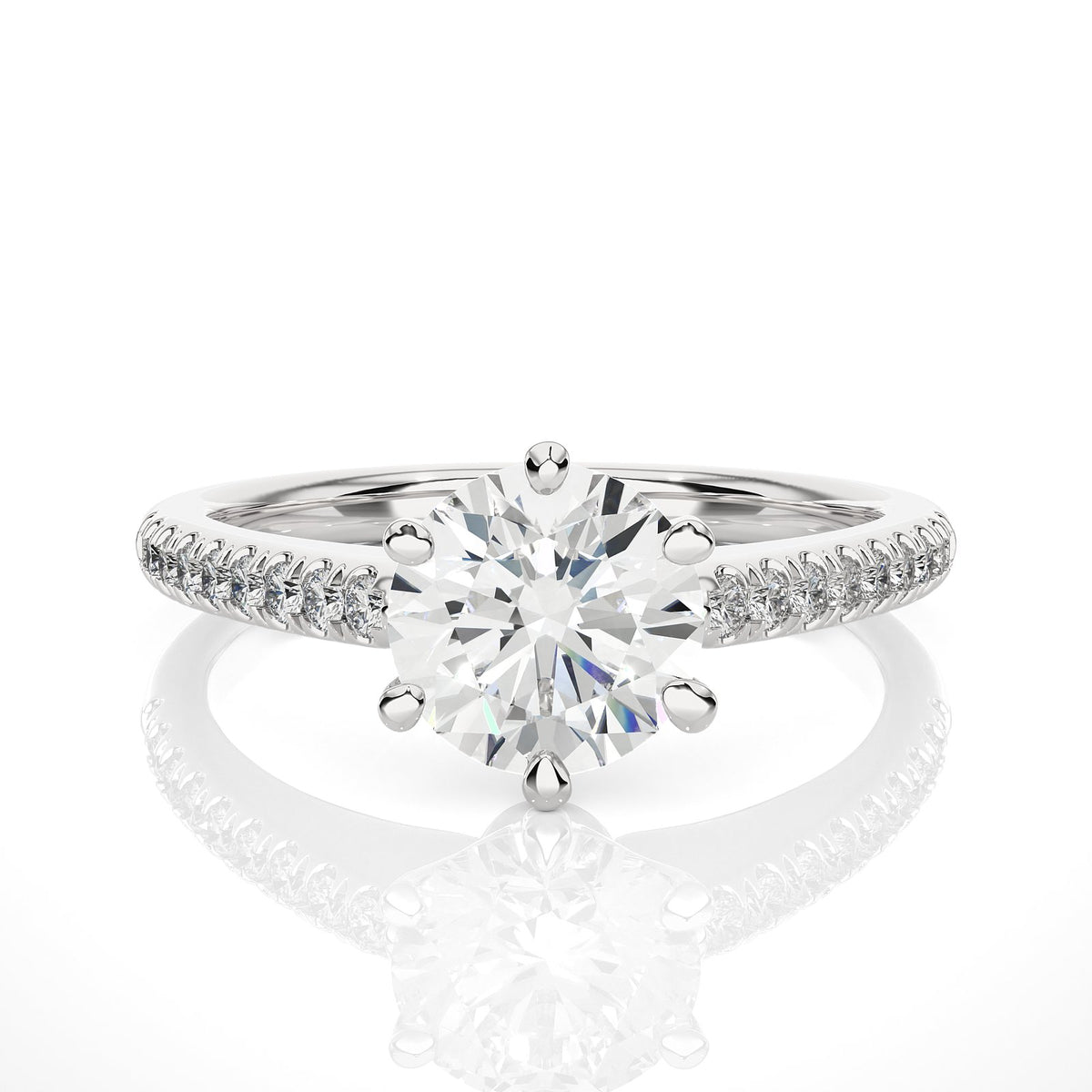 Solitaire Ring RC_RD_150 - WG