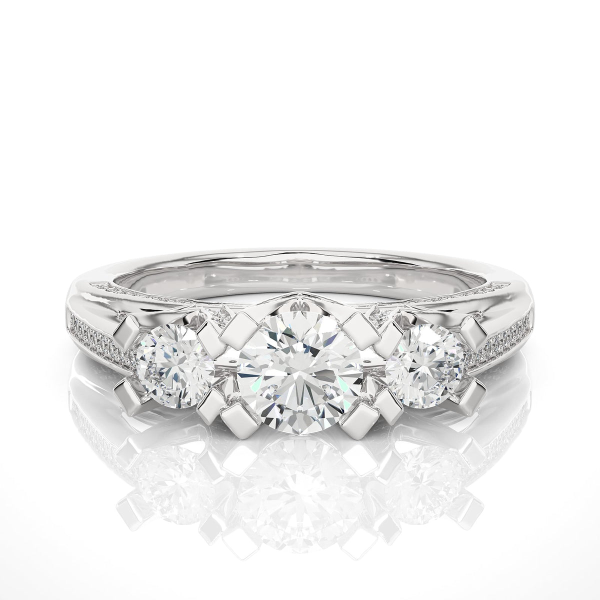 Solitaire Ring R3_RD_171 - WG
