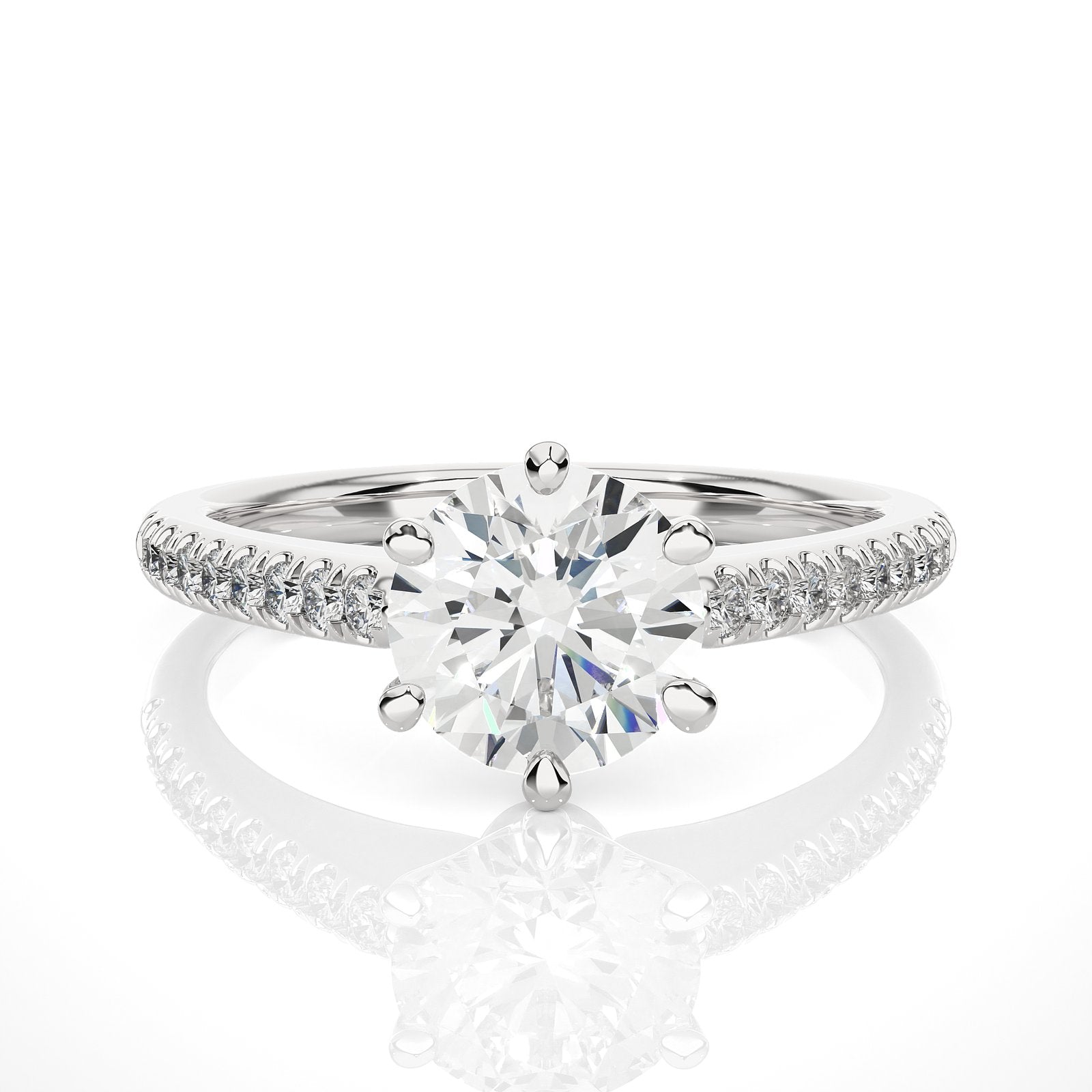 Solitaire Ring RC_RD_150 - WG
