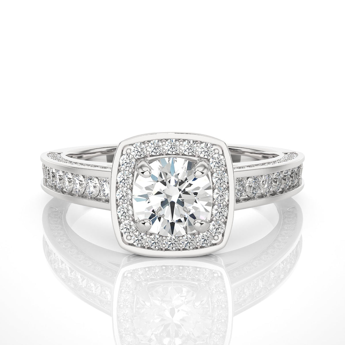Solitaire Ring RH_RD_177 - WG