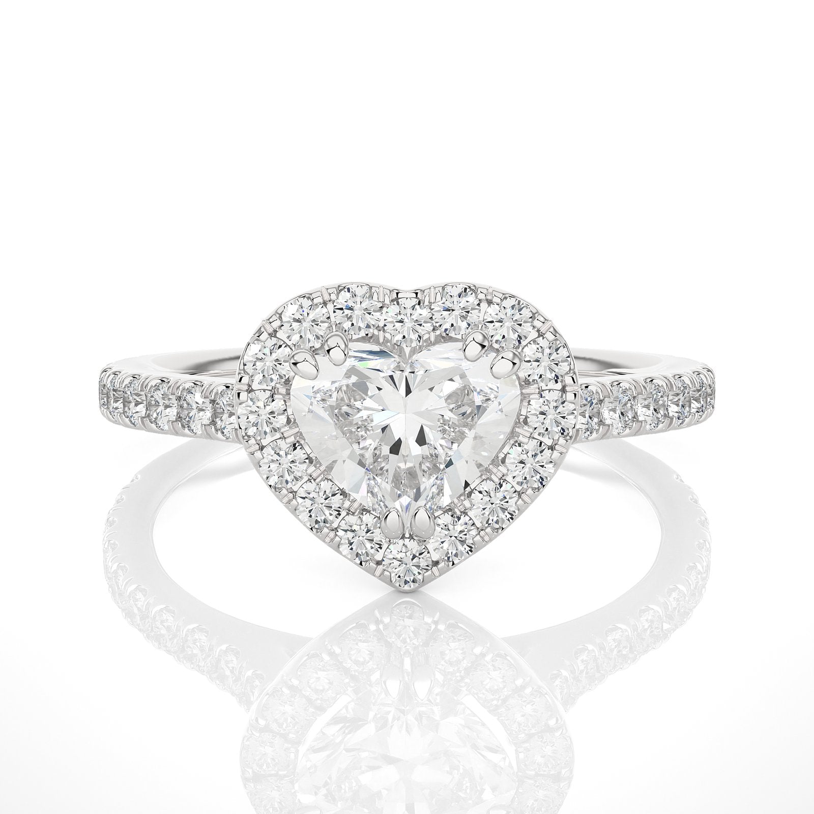 Solitaire Ring RH_HS_139 - WG
