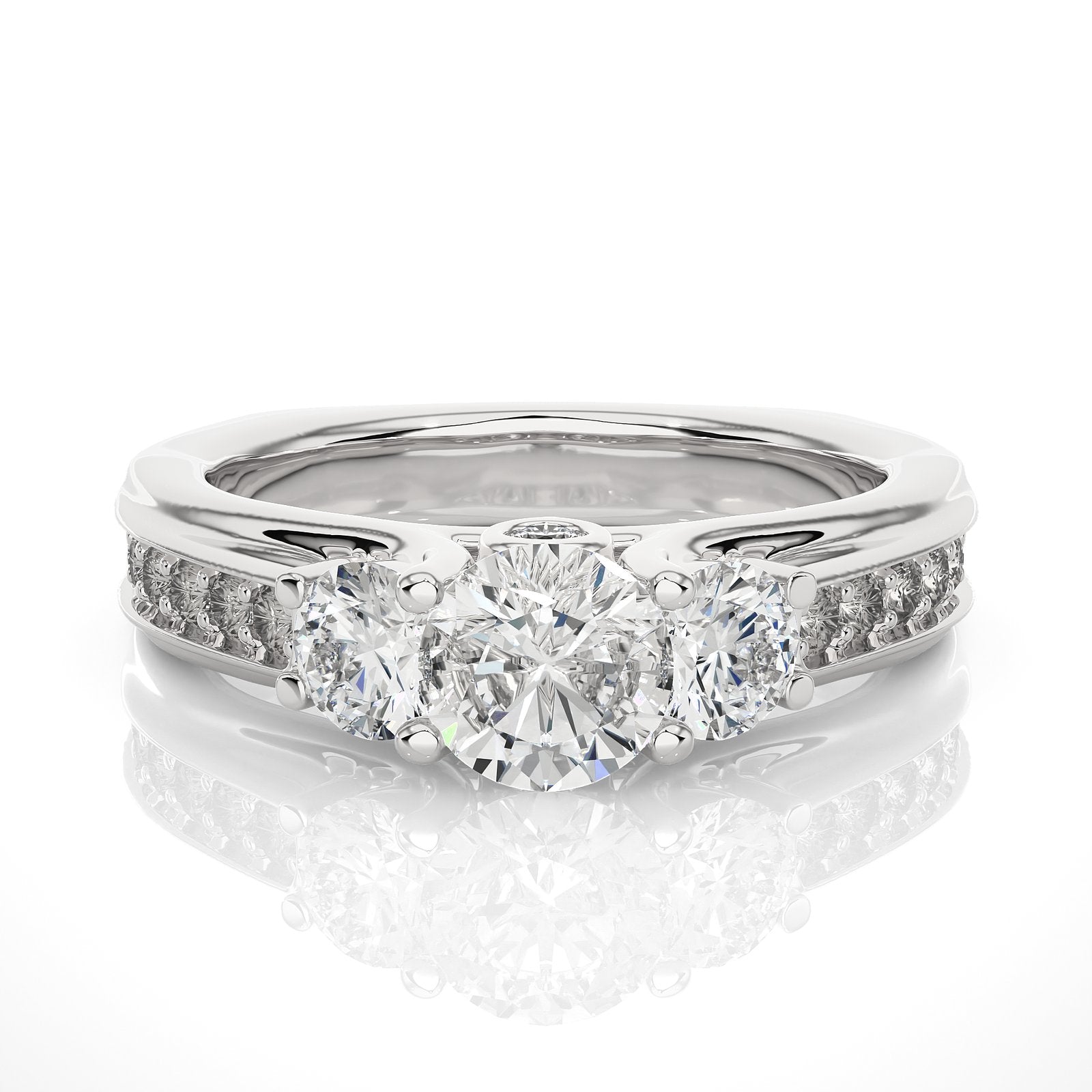 Solitaire Ring R3_RD_144 - WG