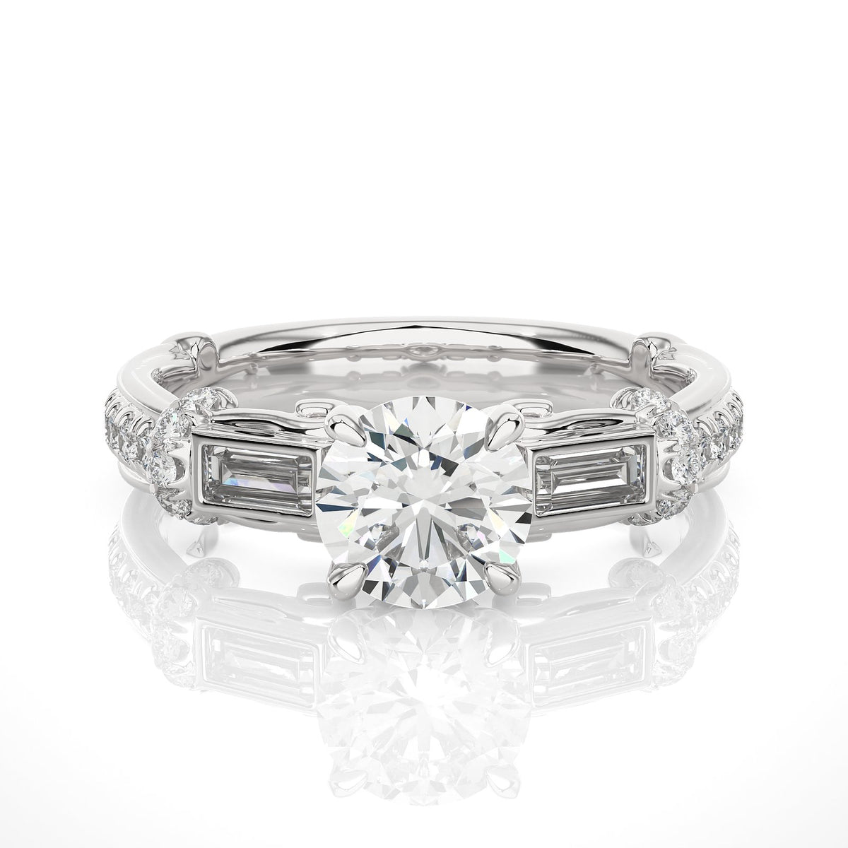 Solitaire Ring RC_RD_172 - WG
