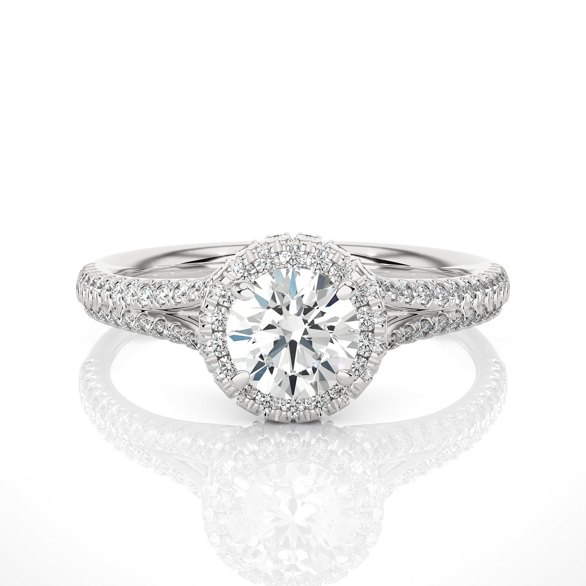Solitaire Ring RH_RD_242 - WG