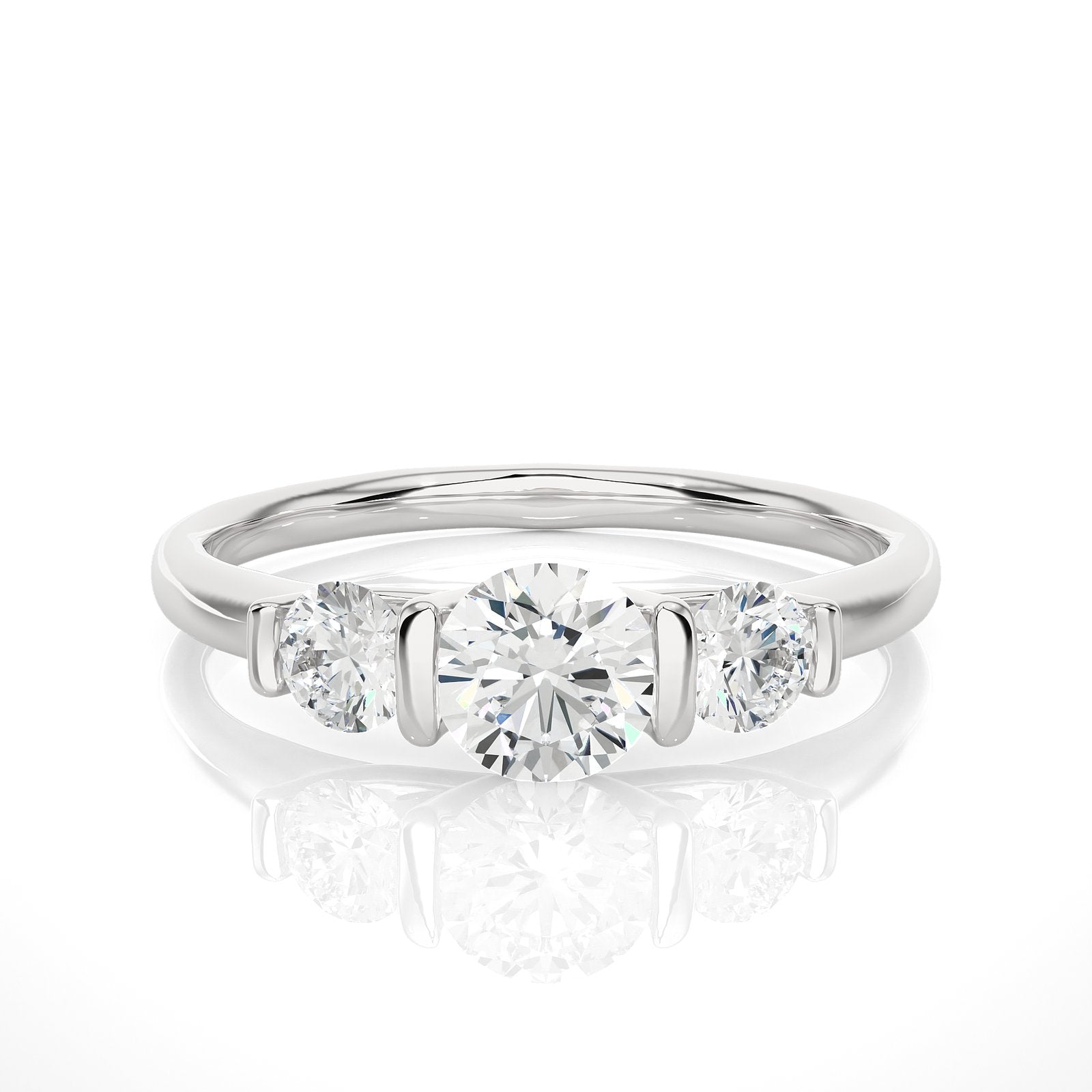 Solitaire Ring R3_RD_164 - WG