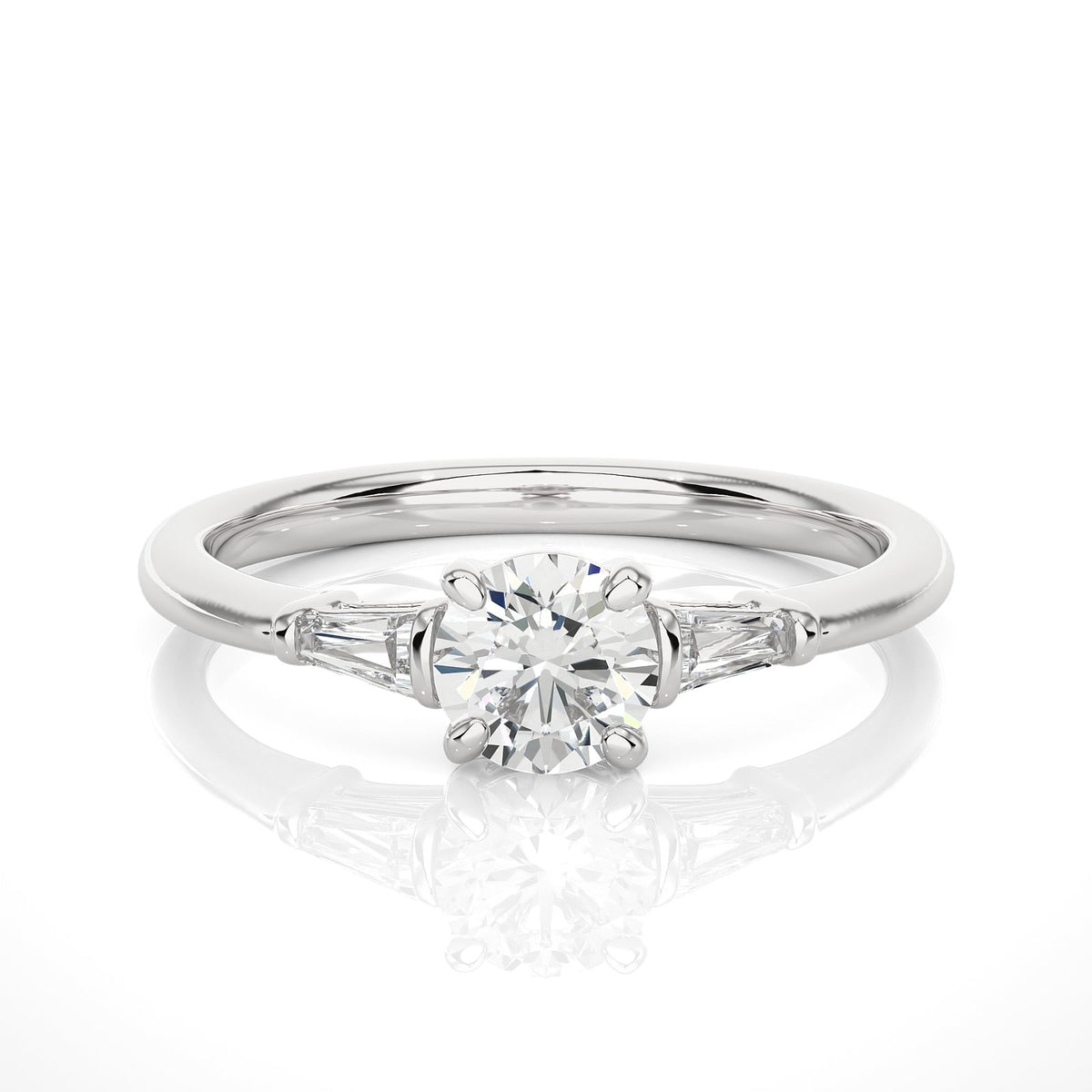 Solitaire Ring R3_RD_117 - WG