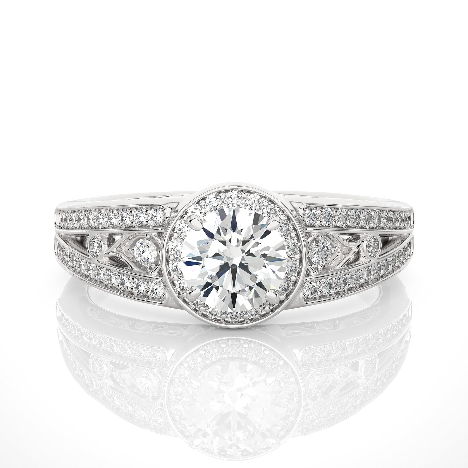 Solitaire Ring RH_RD_208 - WG
