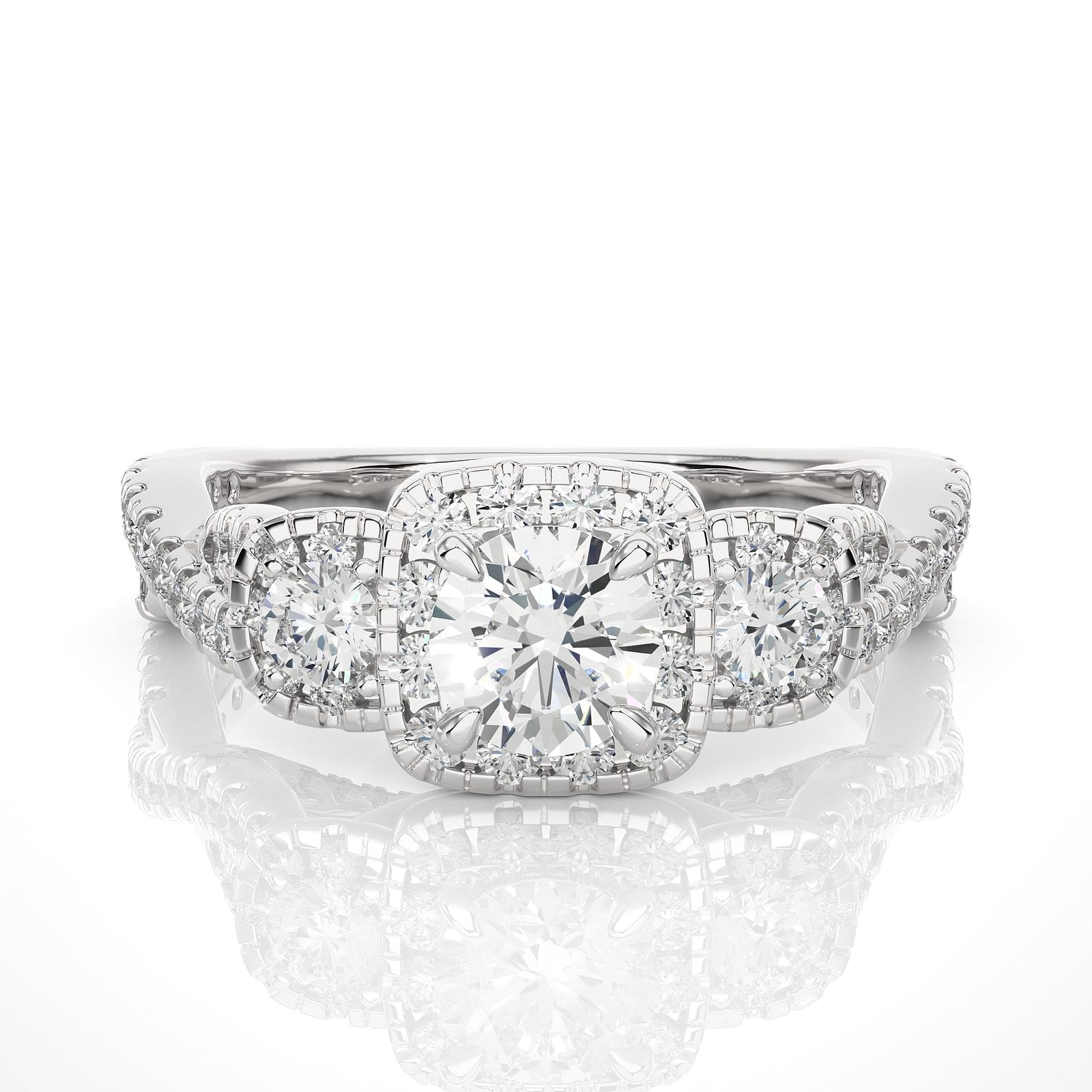 Solitaire Ring R3_RD_172 - WG
