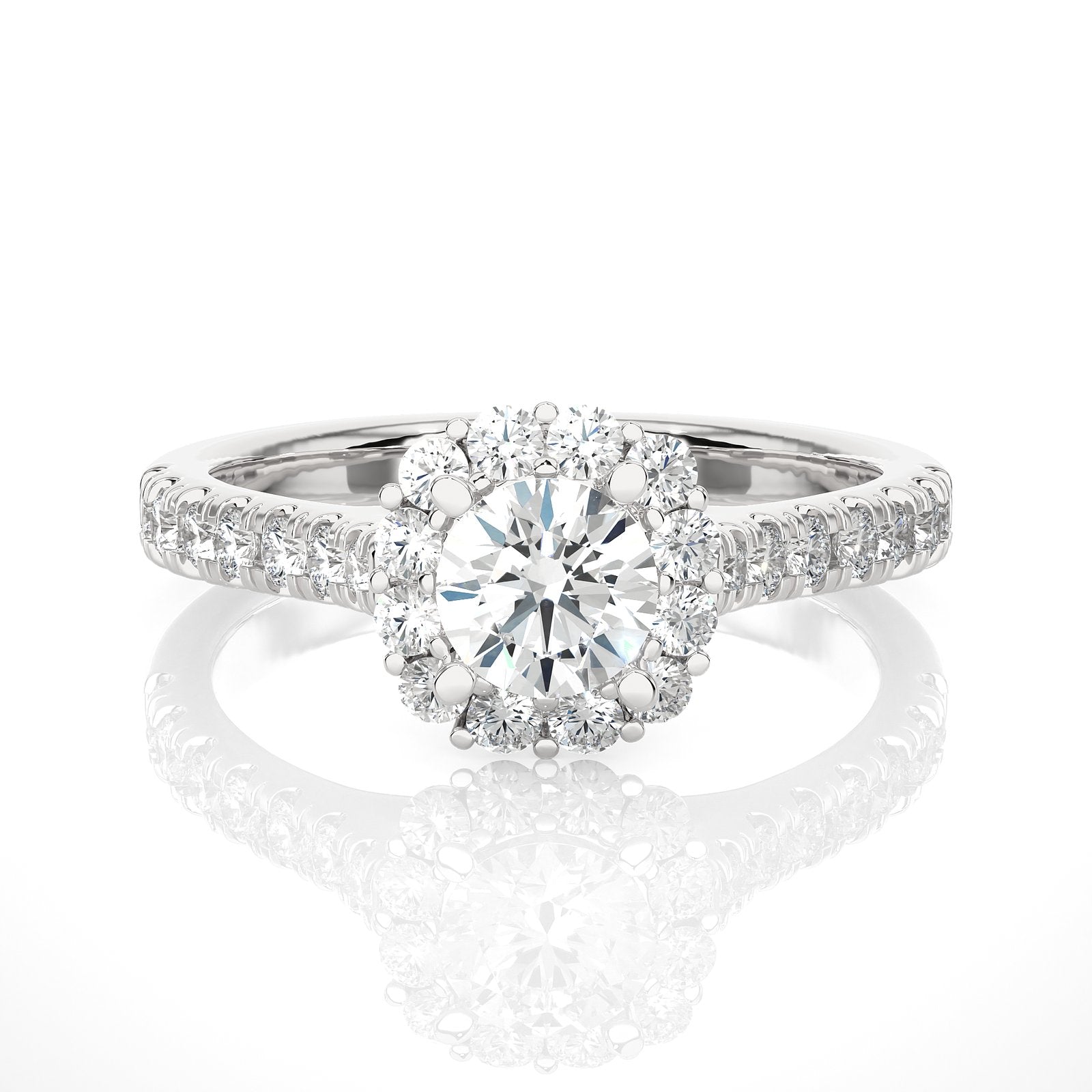 Solitaire Ring RH_RD_143 - WG