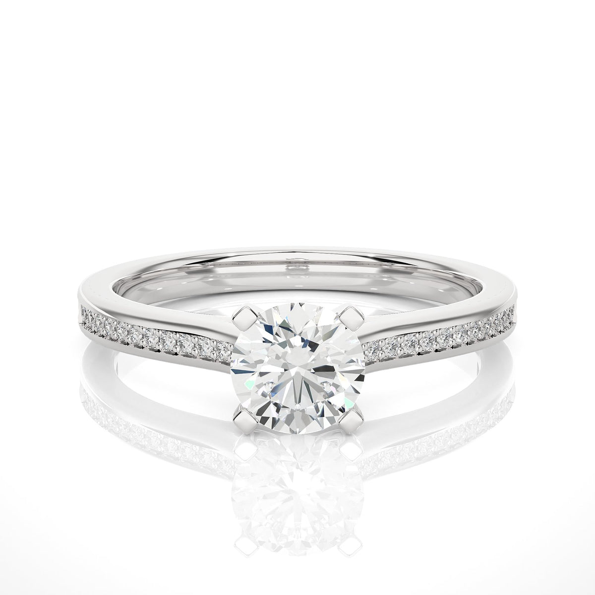 Solitaire Ring RC_AS_229 - WG