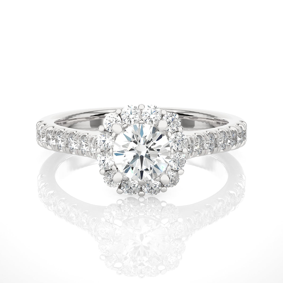 Solitaire Ring RH_RD_143 - WG