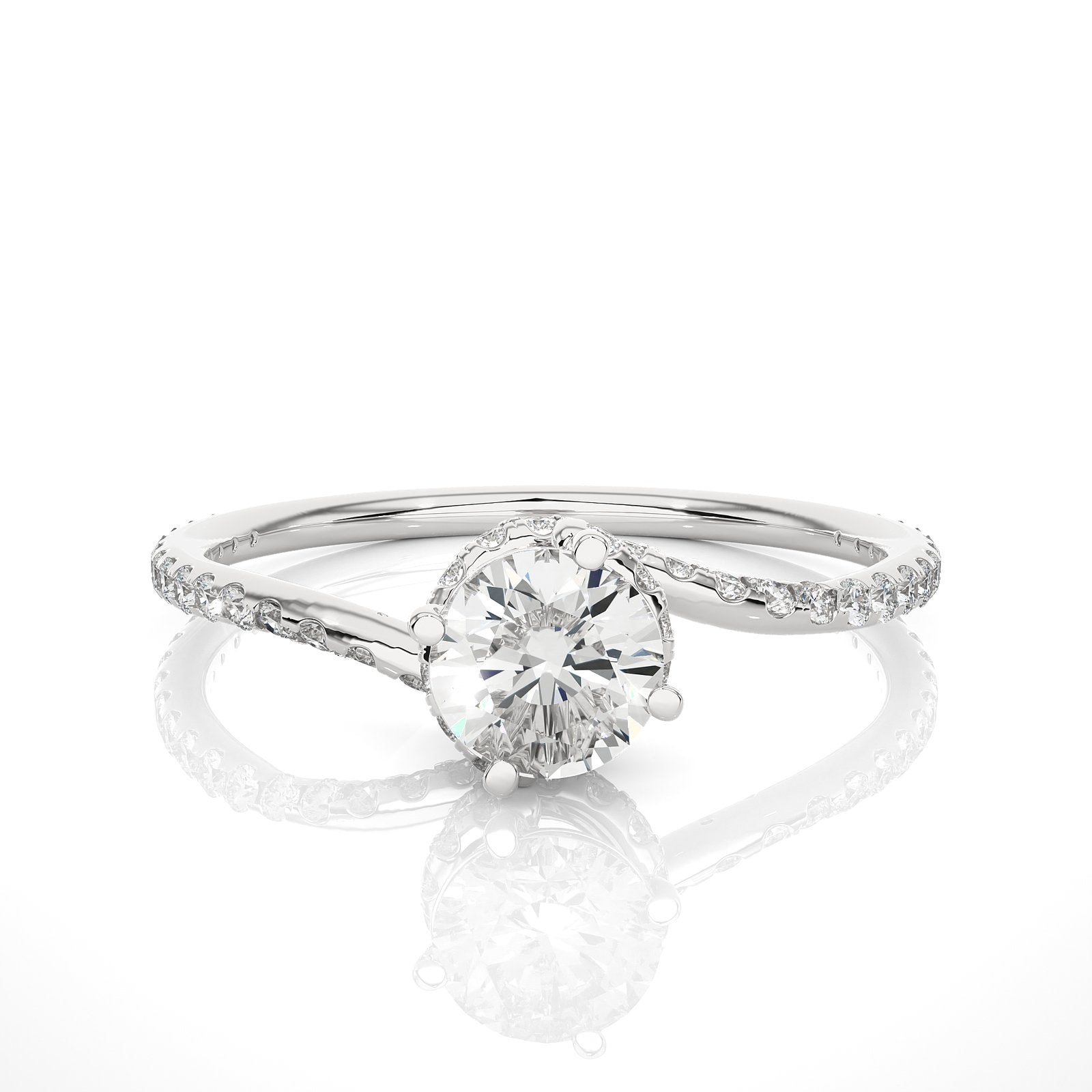 Solitaire Ring RP_RD_179 - WG