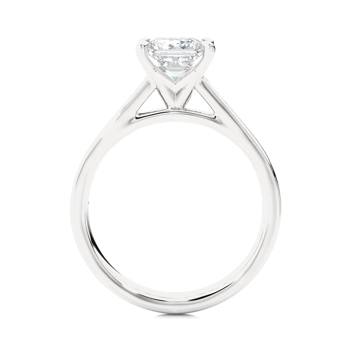 Solitaire Ring RC_PR_256 - WG