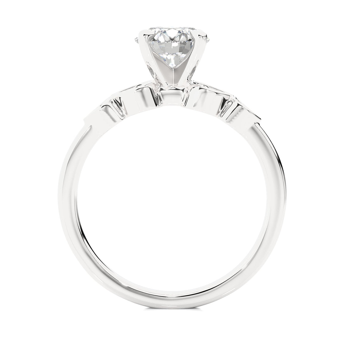 Solitaire Ring RC_RD_154 - WG