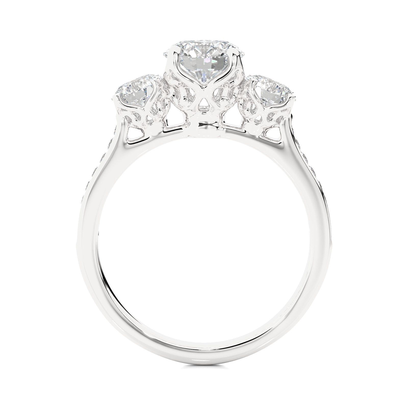 Solitaire Ring R3_RD_115 - WG