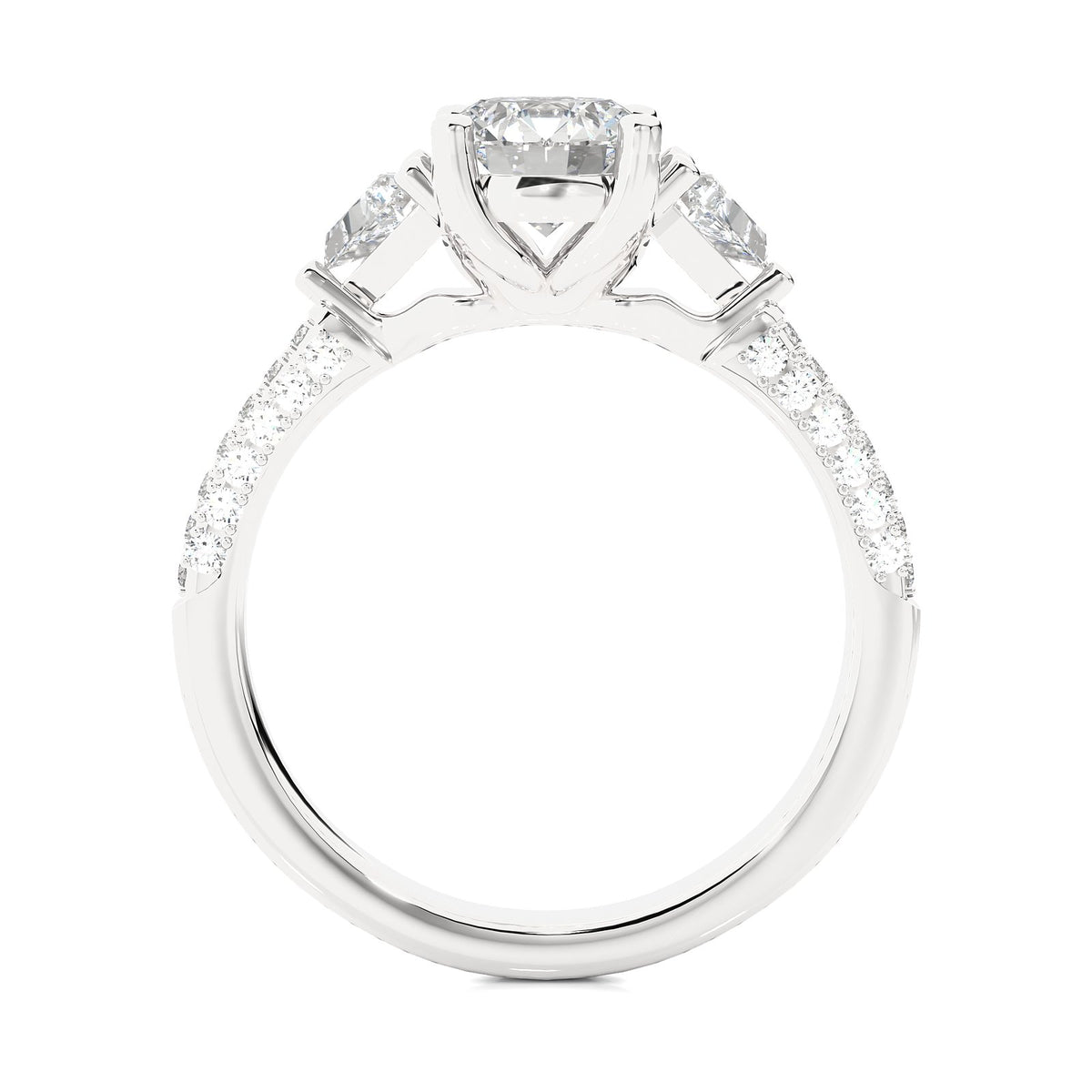 Solitaire Ring R3_RD_101 - WG