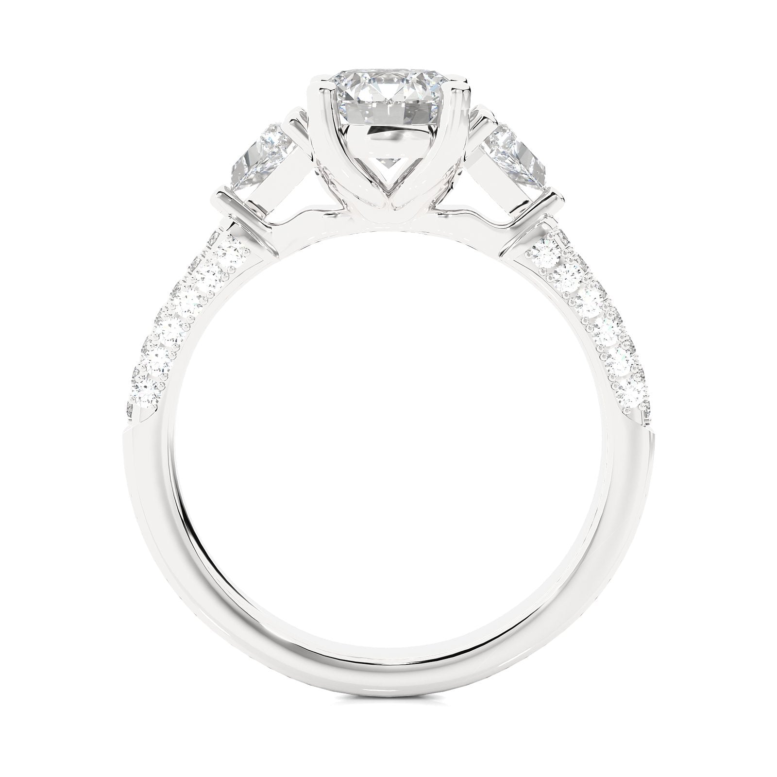Solitaire Ring R3_RD_101 - WG